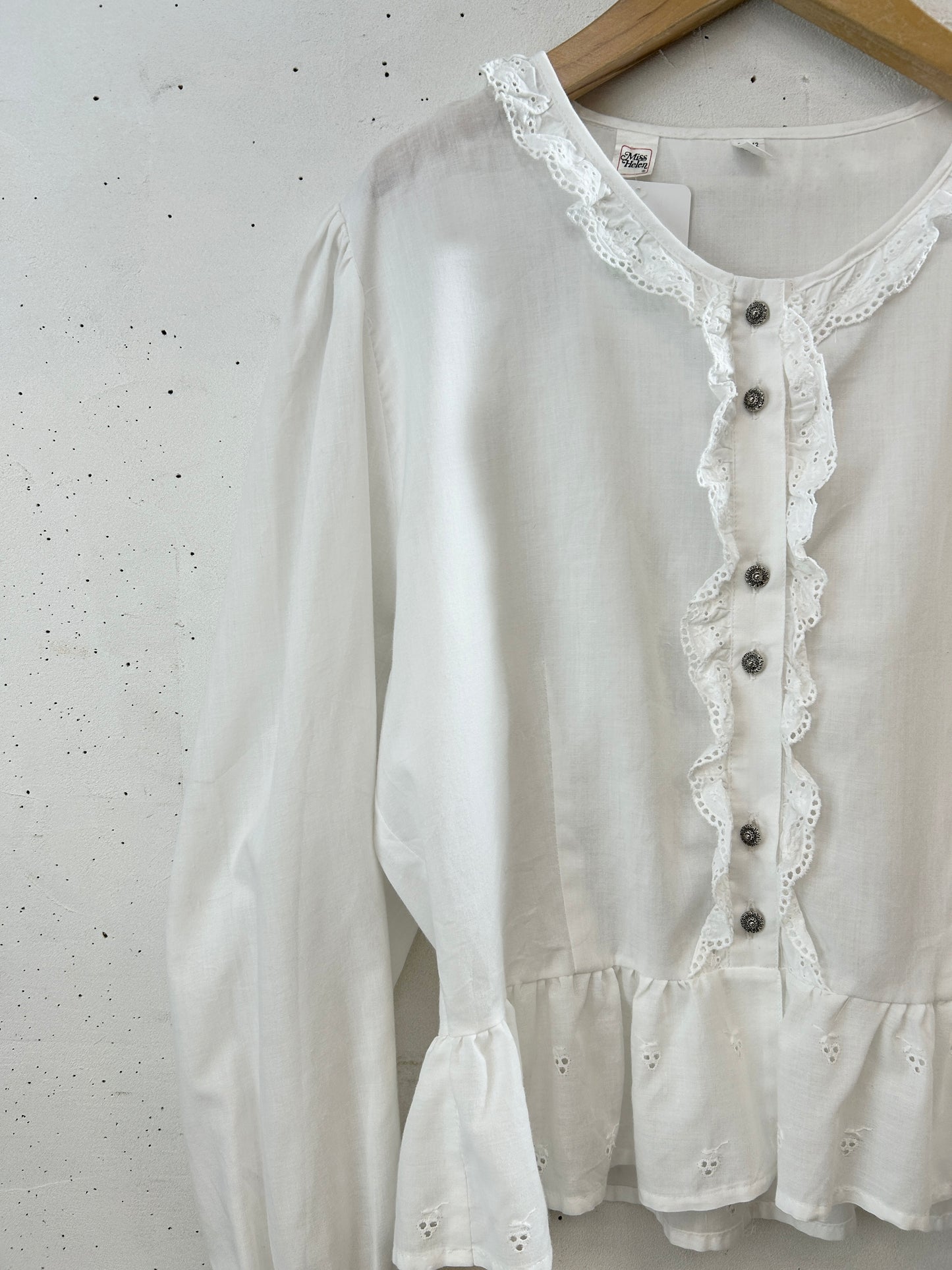 Vintage White Blouse [H30789]