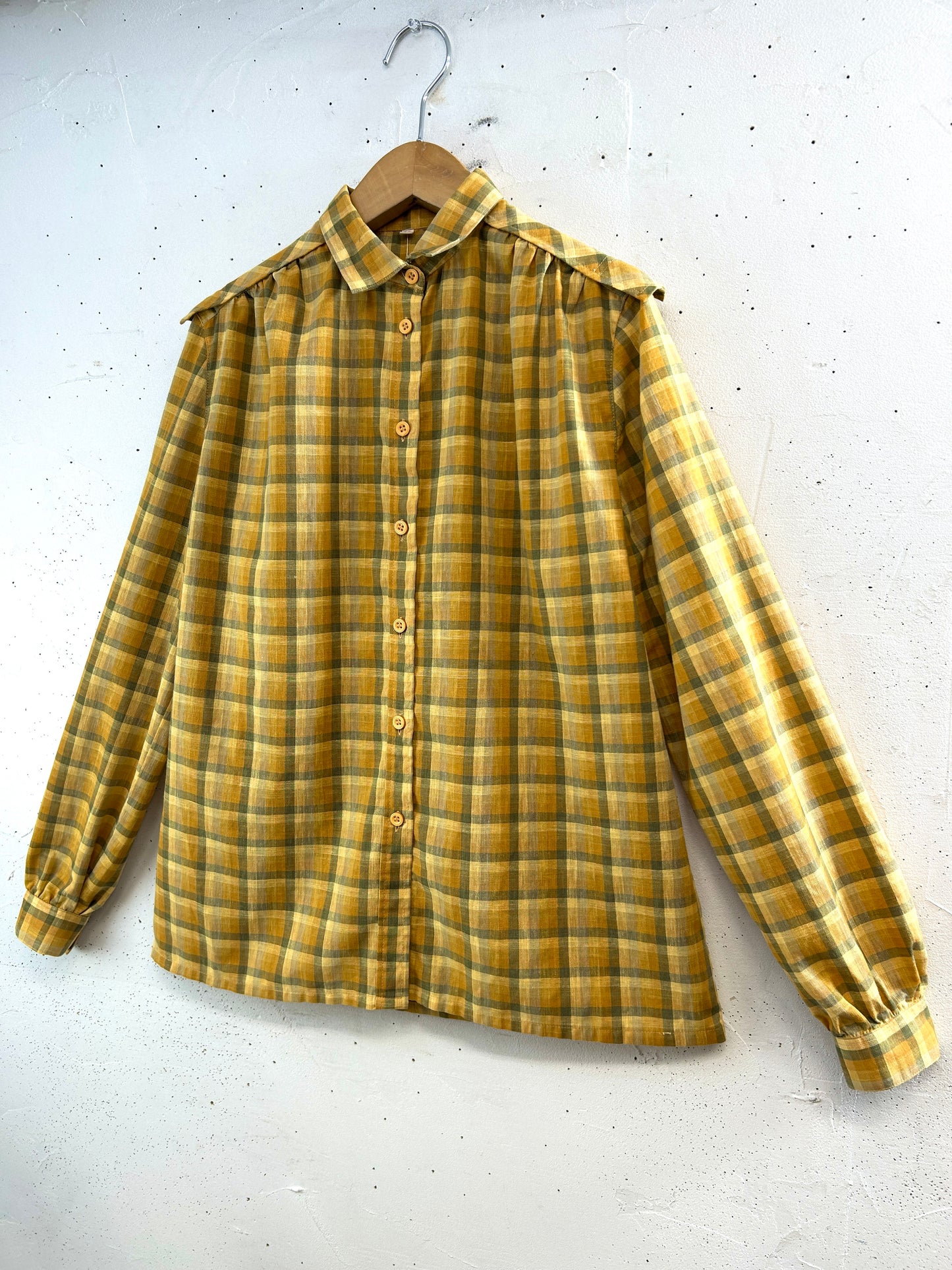 Vintage  Plaid Shirt [E32526]