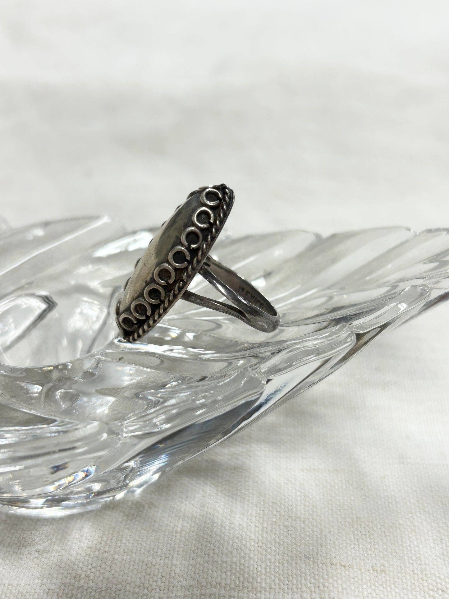 Vintage 925 MEXICO Silver Ring[J30413]