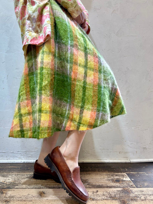 ’60s Vintage Wool Skirt [J25163]