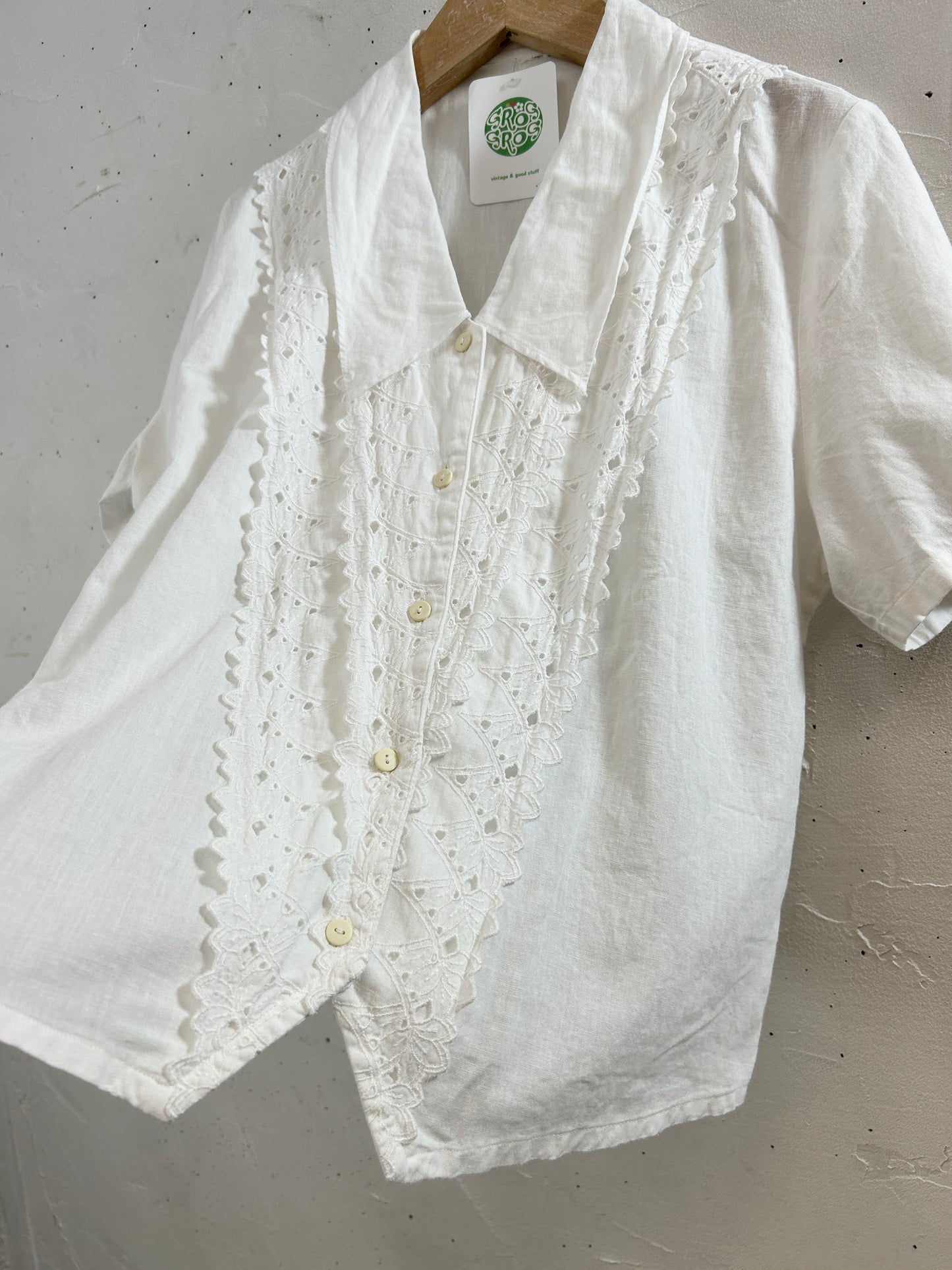 Vintage White Blouse [H30788]
