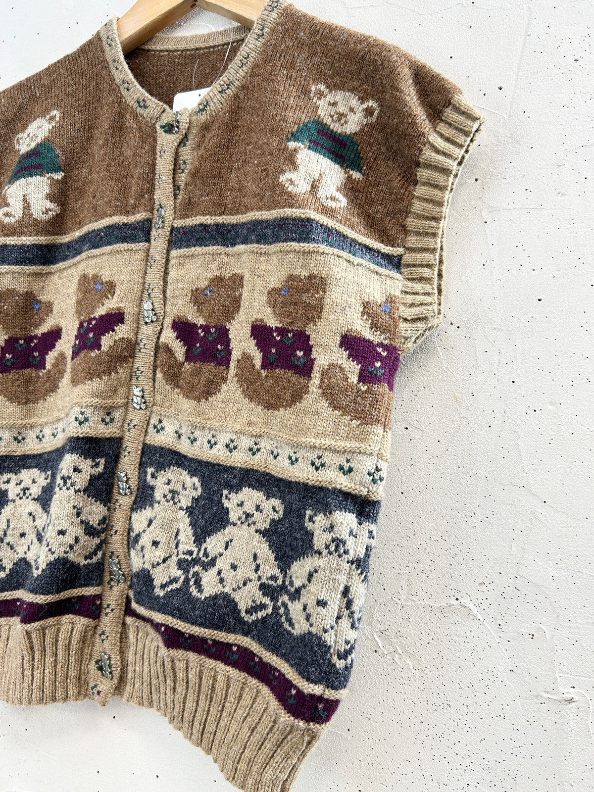 Vintage Knit Vest [J34331]