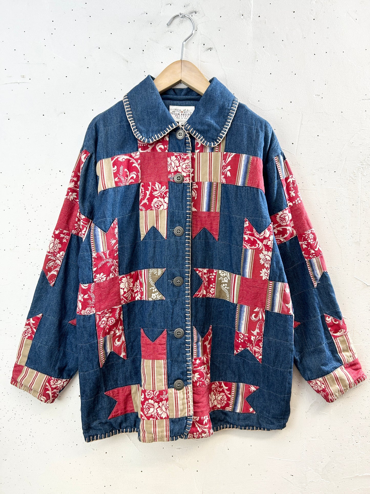 Vintage Denim Patch Jacket 〜Susan Bristol〜 [I30233]