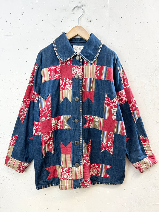 Vintage Denim Patch Jacket 〜Susan Bristol〜 [I30233]