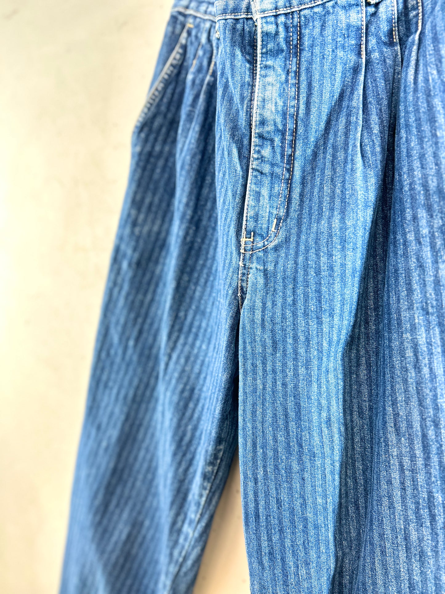 Vintage Denim Stripe Pants  [K30741]