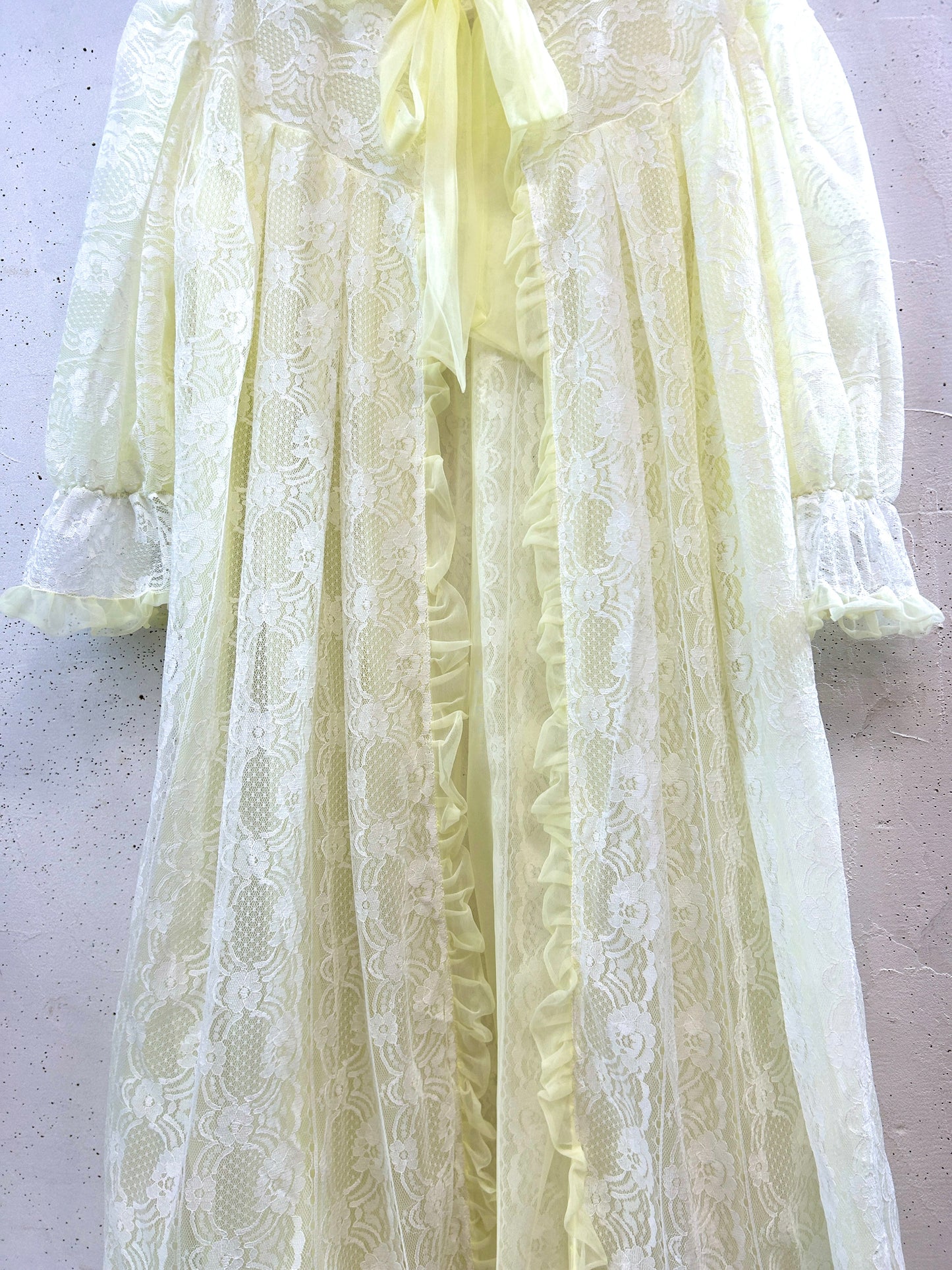 Vintage Lingerie Lace Gown [B31671]