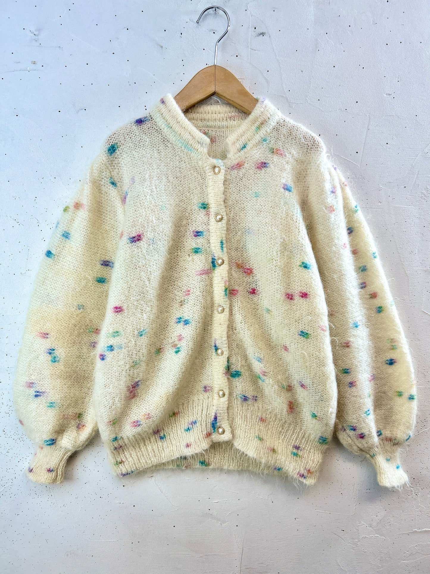 Vintage Mohair Knit Cardigan [K30839]