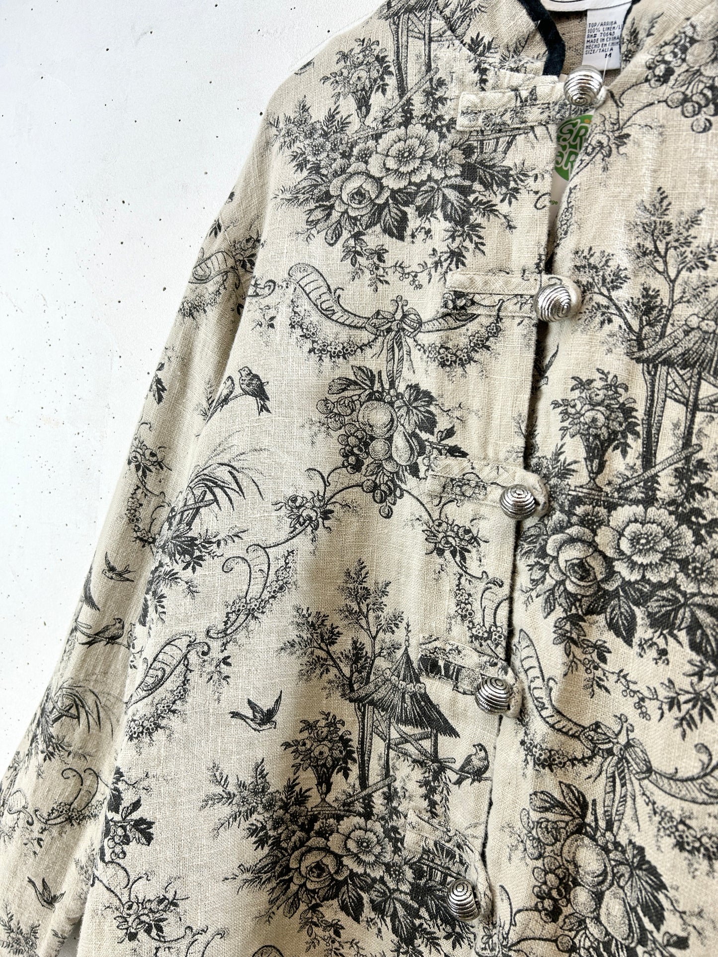 Vintage Toile De Jouy Jacket [I3113]