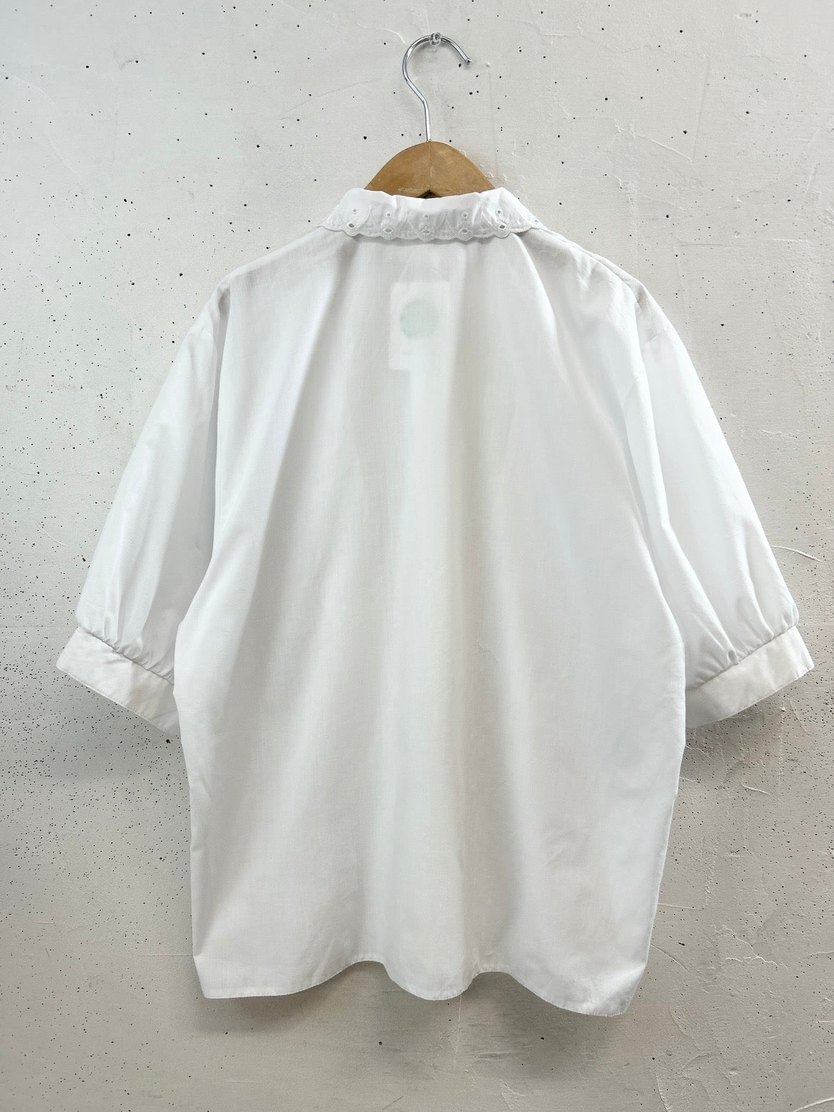 Vintage White Blouse Umbrella Stitch [D32077]
