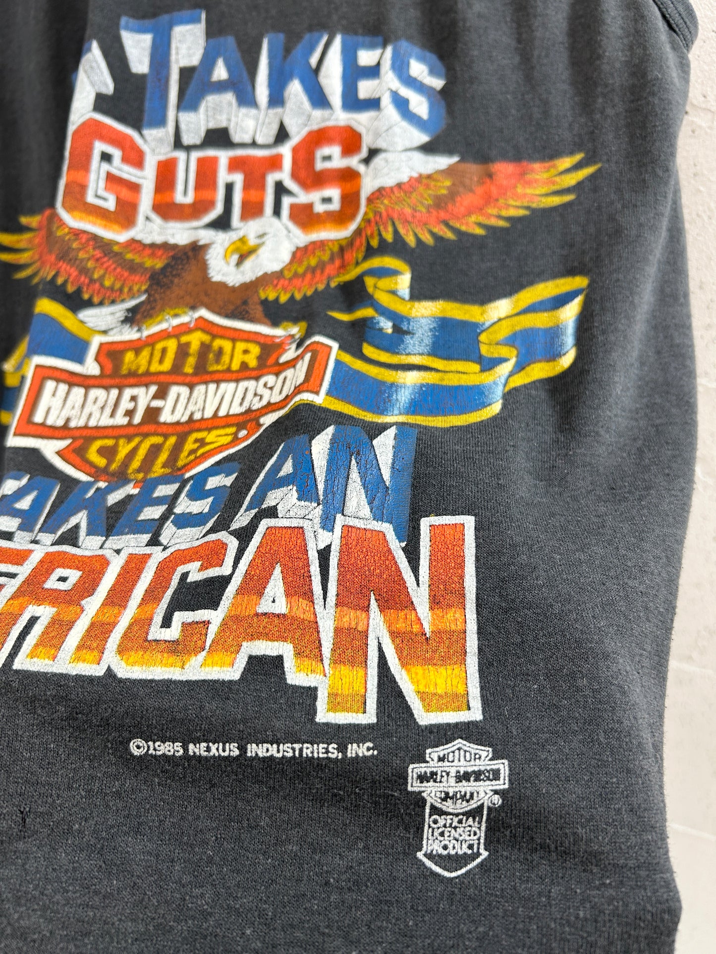 '80s Vintage T-Shirt 〜Harley Davidson〜 [H33417]