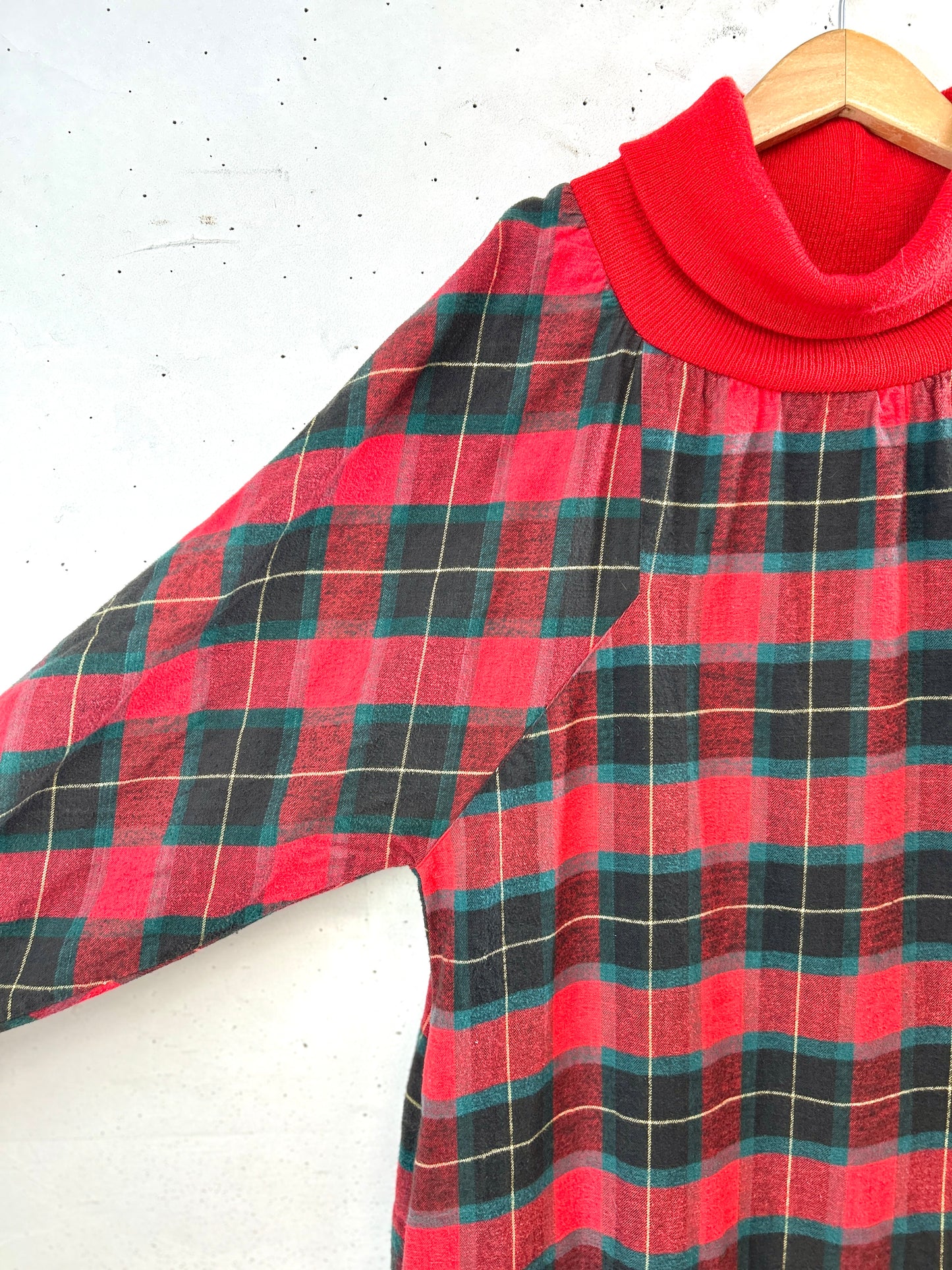Vintage Plaid Dress  [L31071]