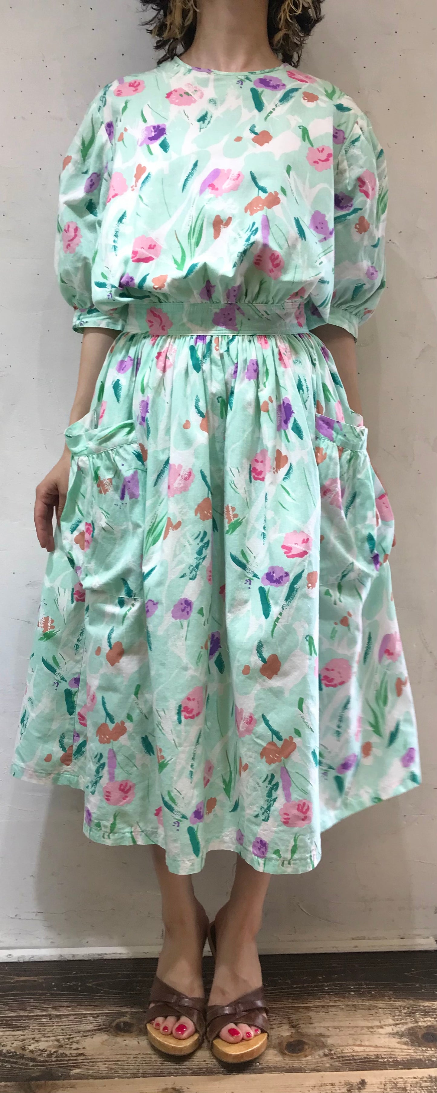 Vintage Flower Dress[G24556]