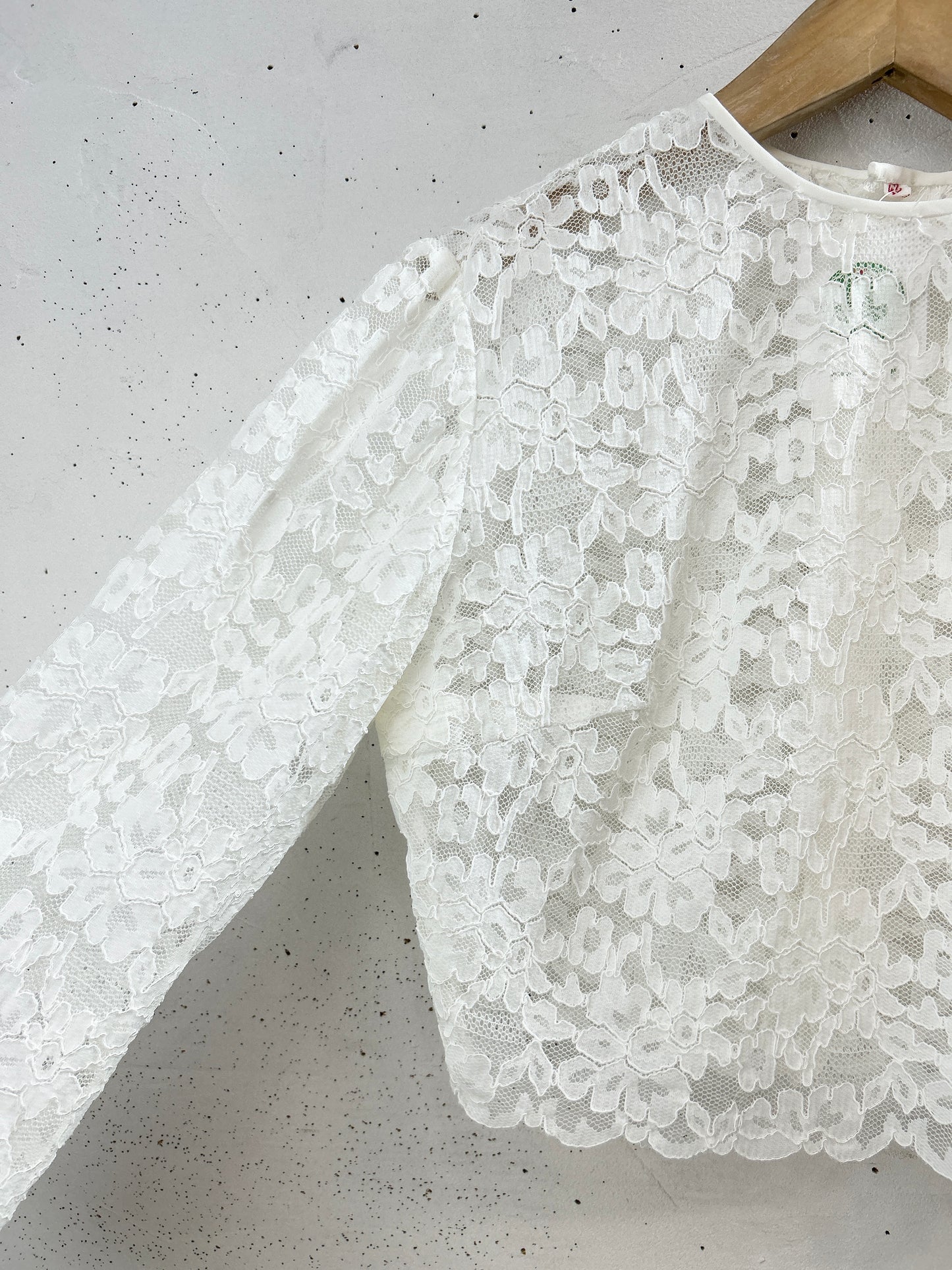 Vintage White Lace Blouse [F32575]