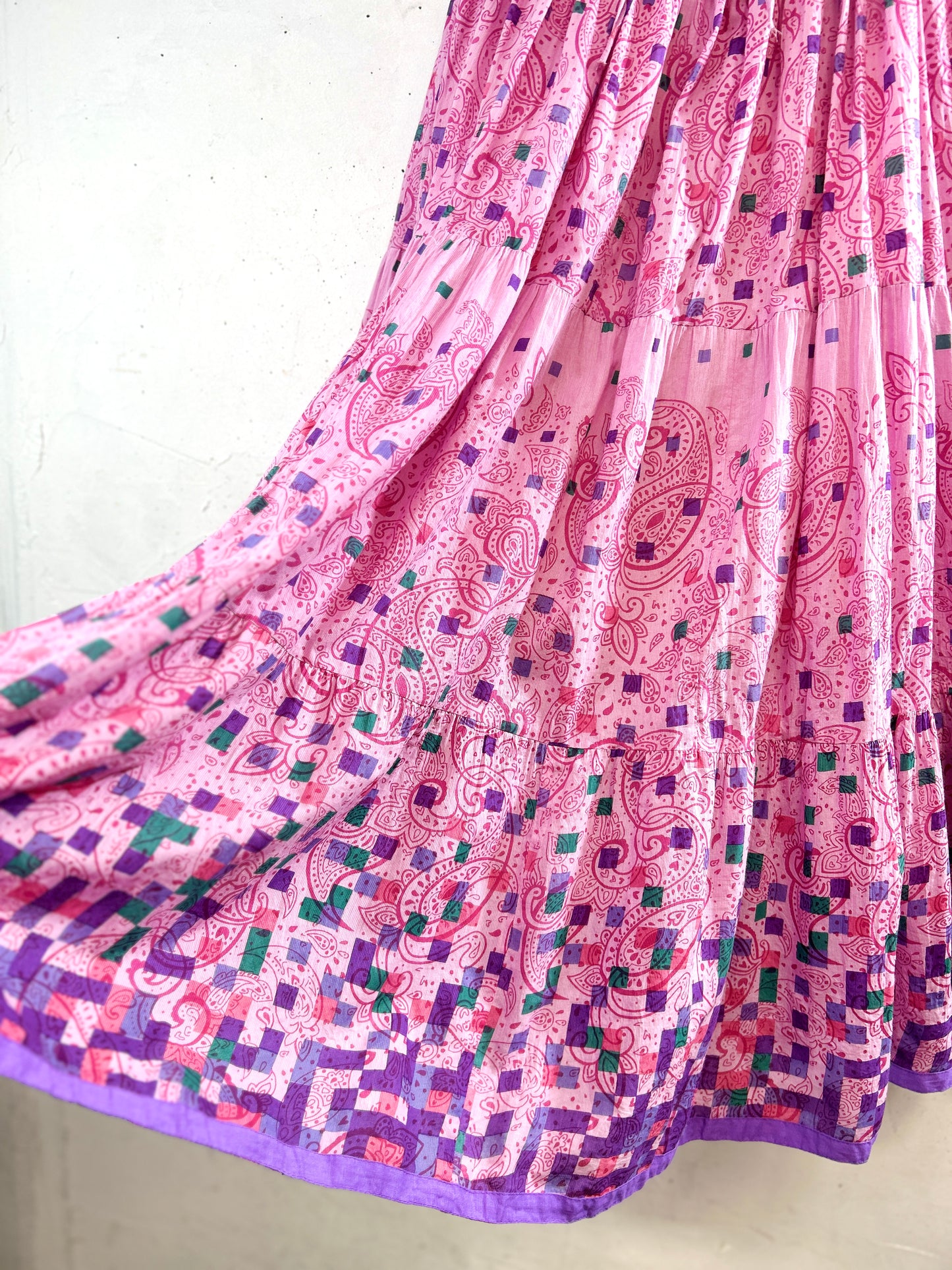 Vintage Tiered Skirt  MADE IN INDIA [B31678]