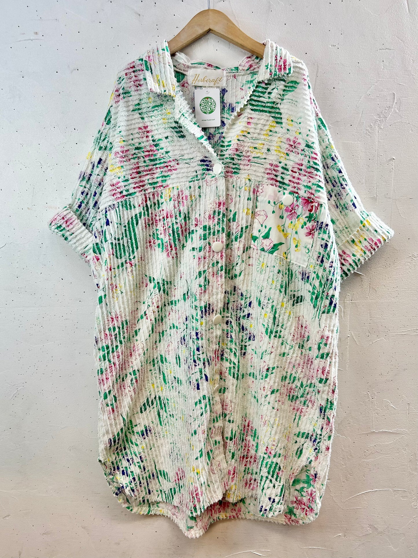 Vintage Chenille Weave Long Shirt MADE IN USA [G30670]