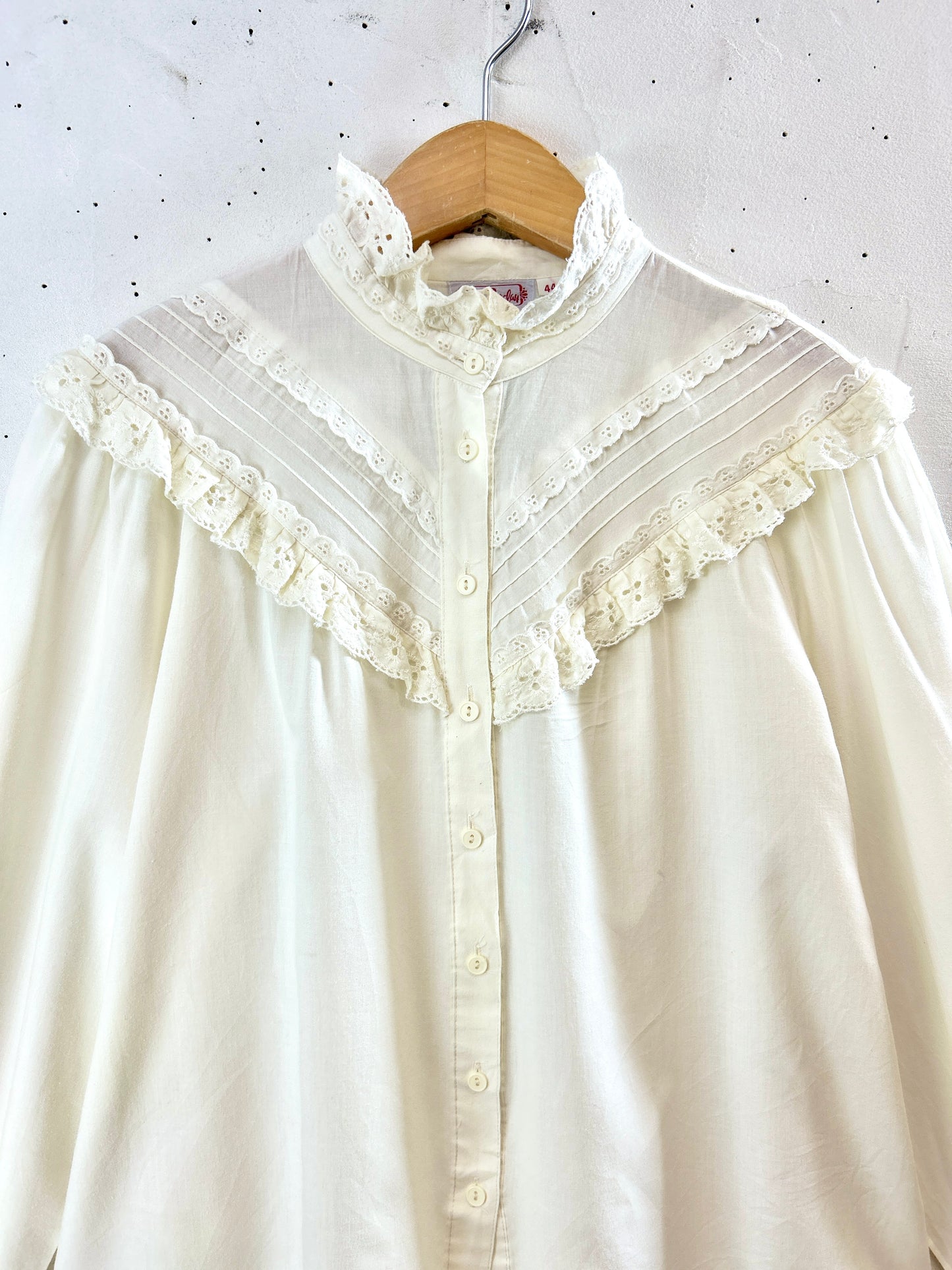 Vintage White Blouse [I30181]