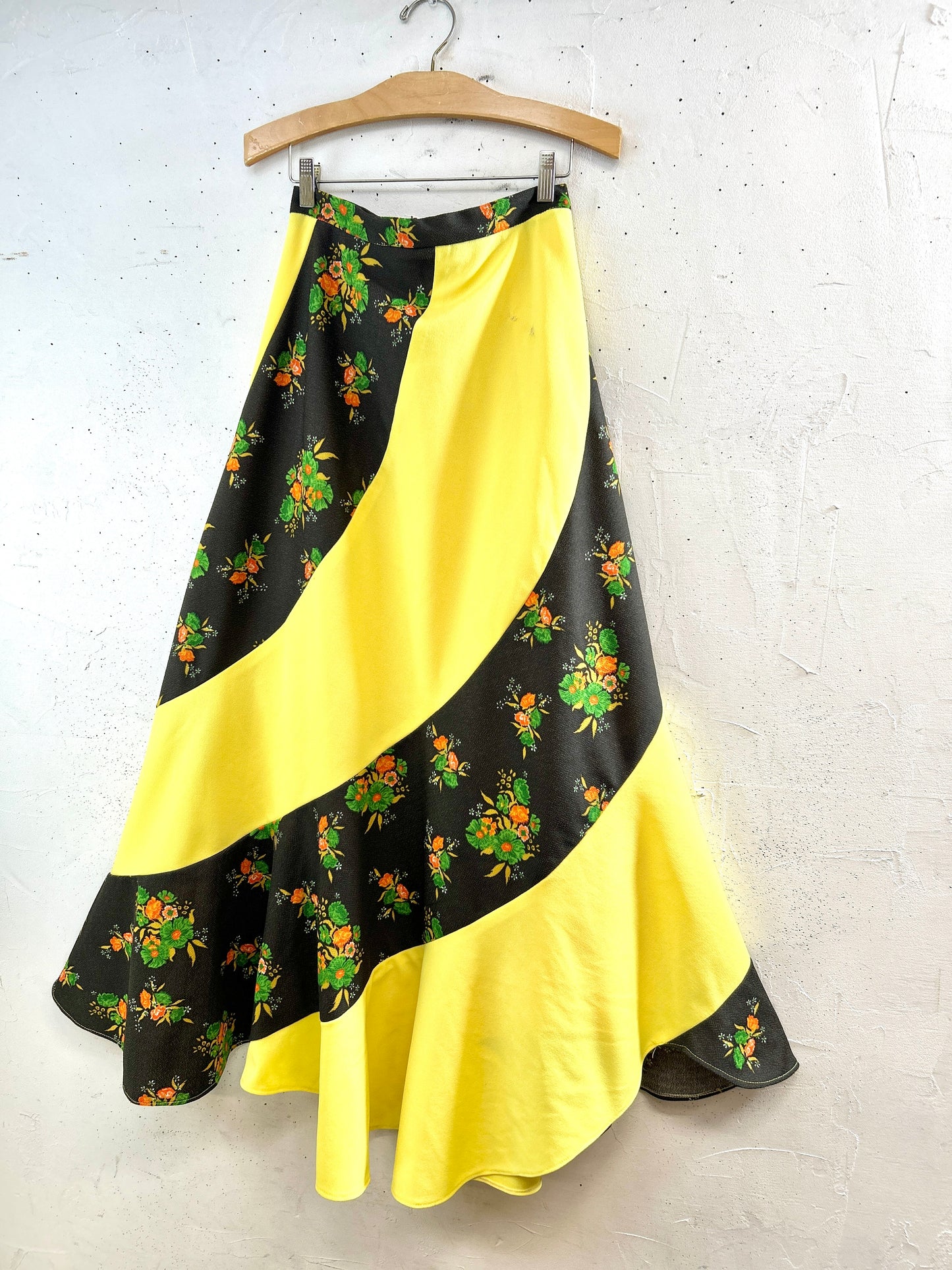'70sVintage Escargot Patchwork Skirt [G32919]