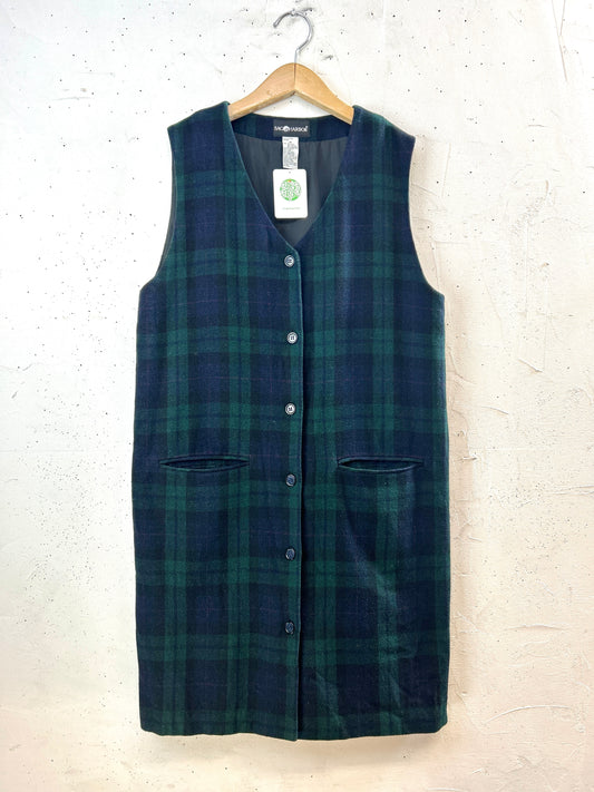 Vintage Plaid Dress 〜SAGHARBOR〜 [I30285]