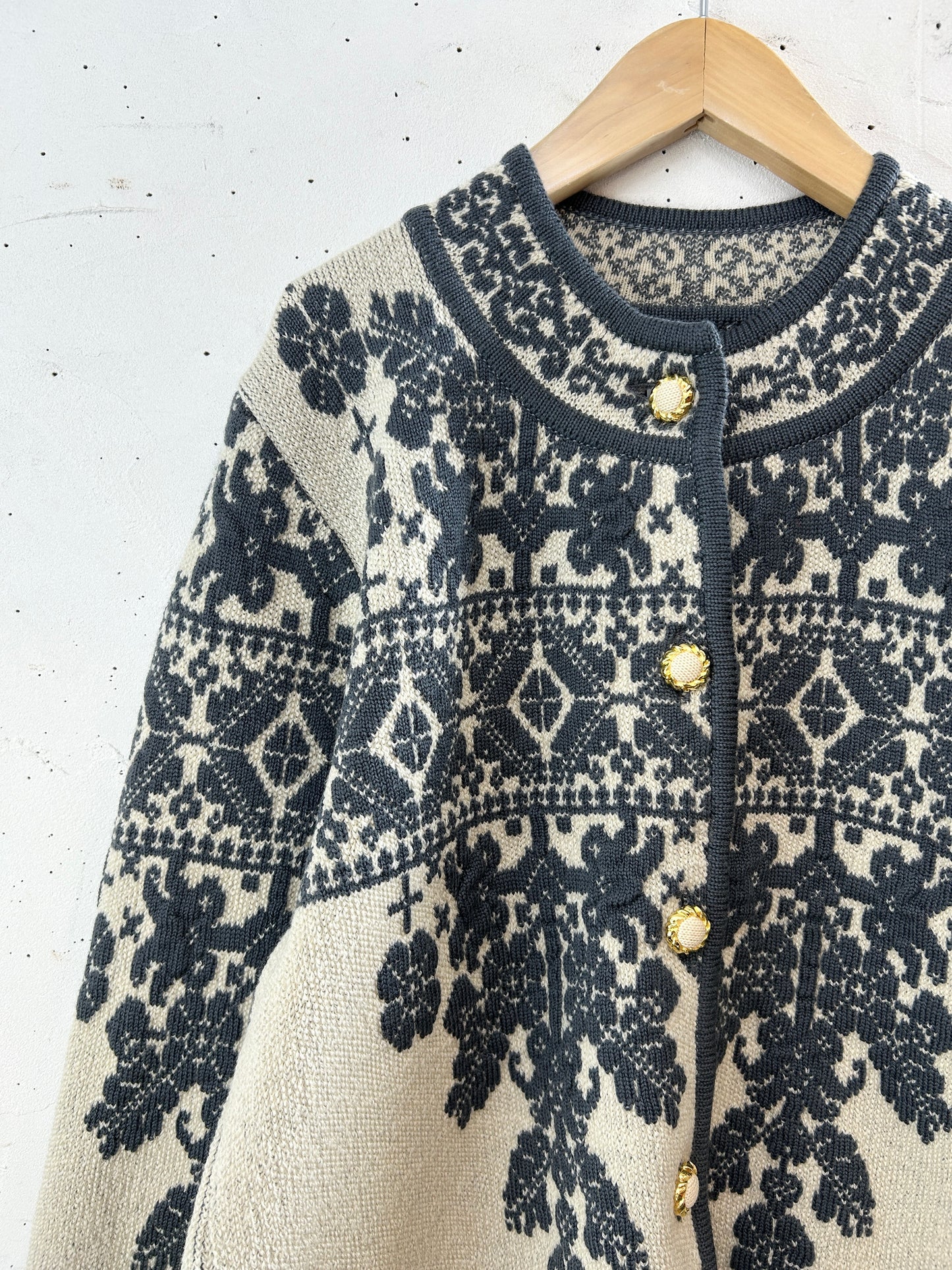 Vintage Knit Cardigan [J30493]