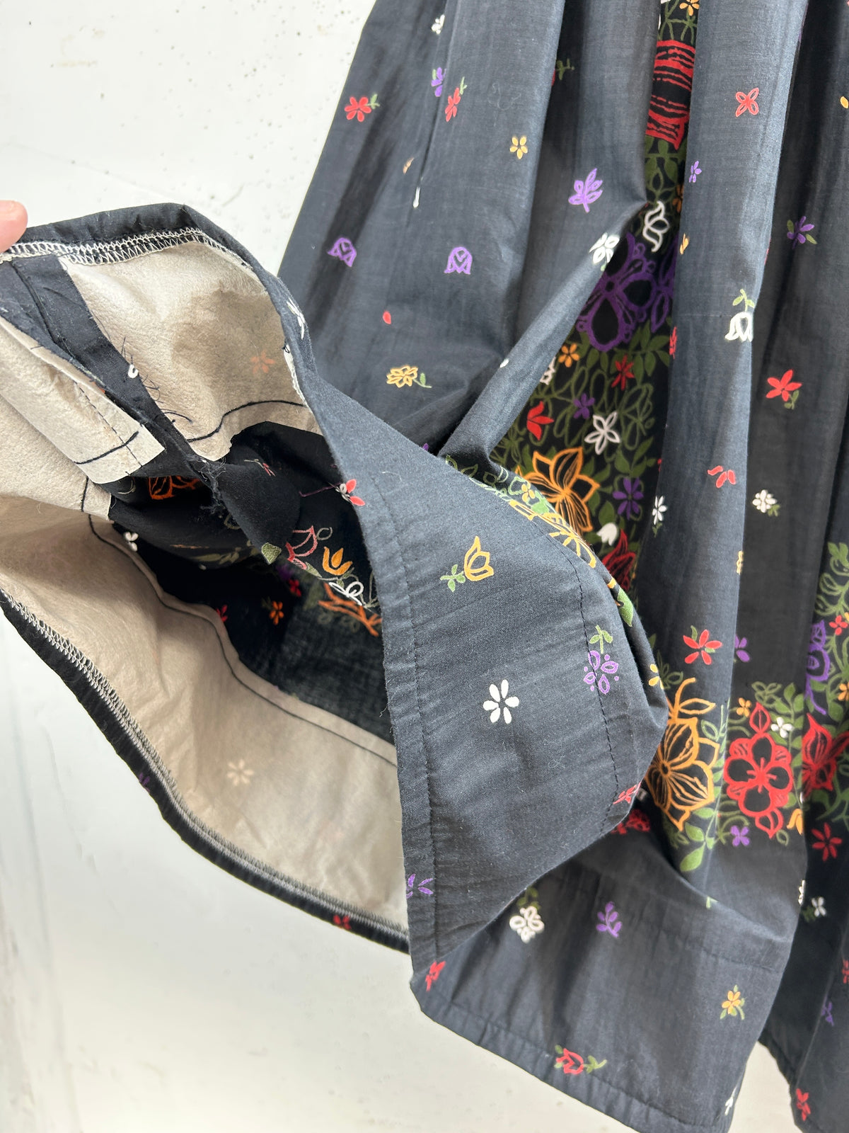 '50s Vintage End Pattern Skirt [J34111]