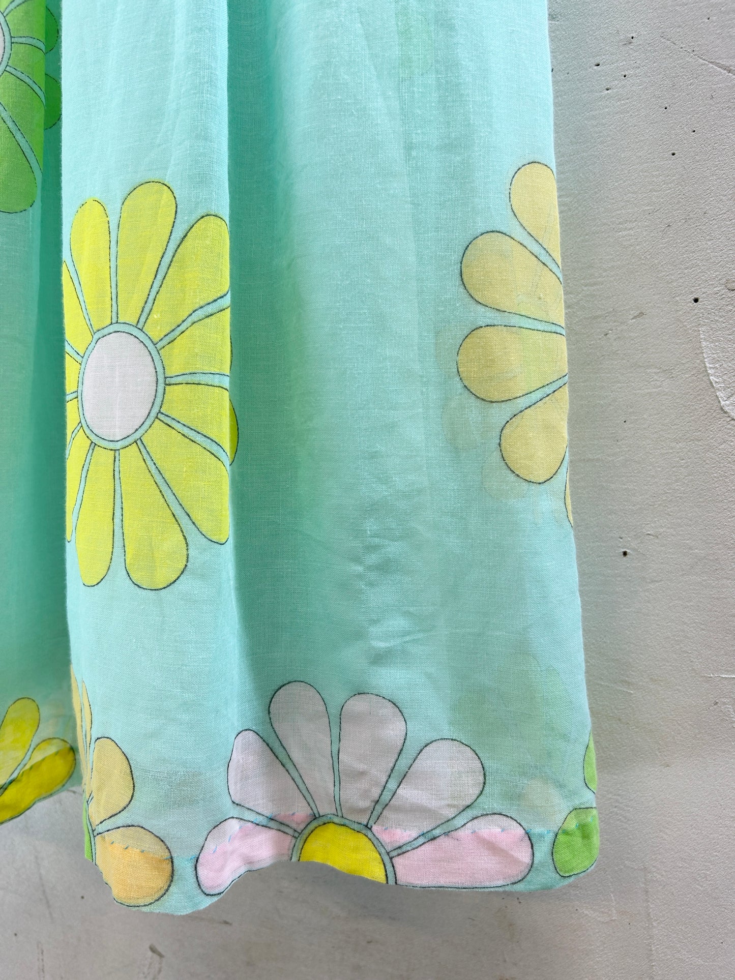 Vintage '70s Flower Dress [H30806]
