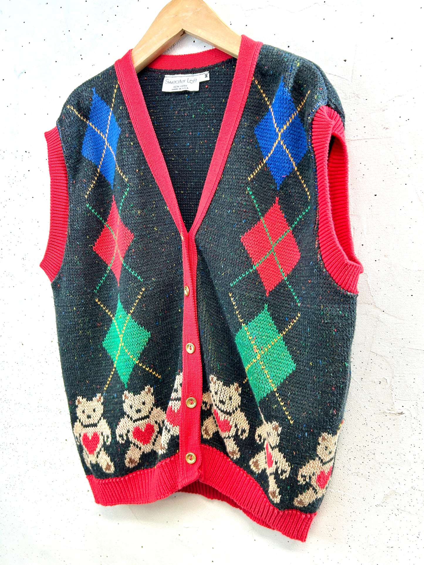 Vintage Knit Vest [B31669]
