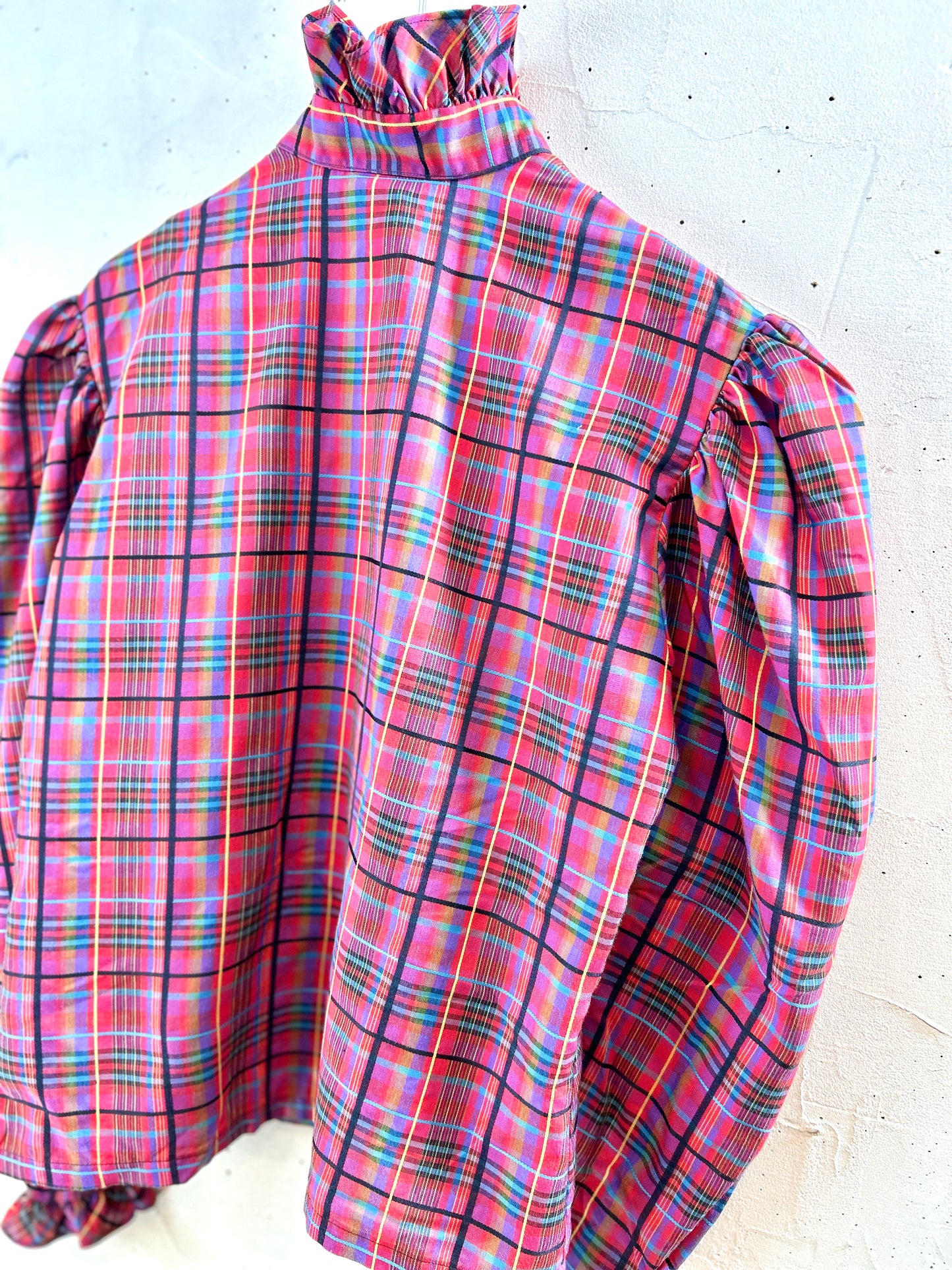 ’70s Vintage Plaid Shirt [H30941]