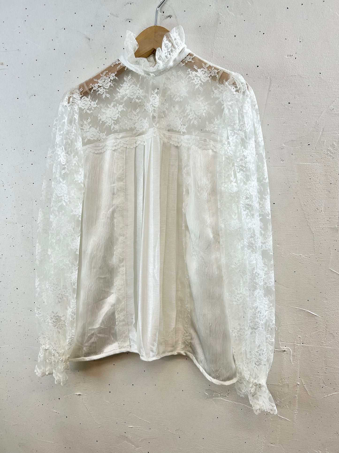 Vintage White Lace Blouse [G30776]