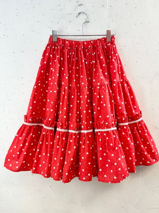 Vintage Tiered Skirt Heart [H30771]
