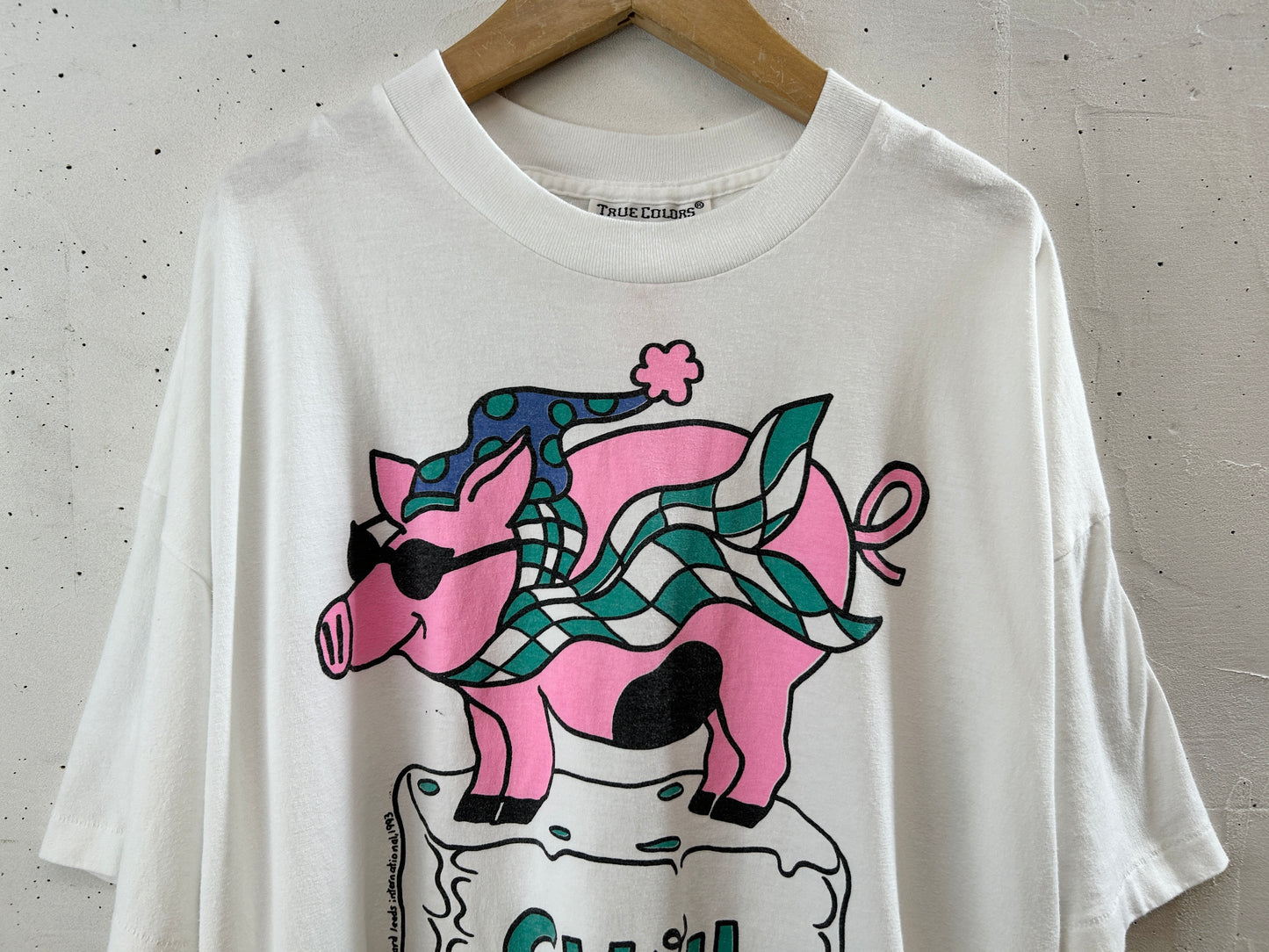 Vintage T SHIRT CHILL PIG [H30832]