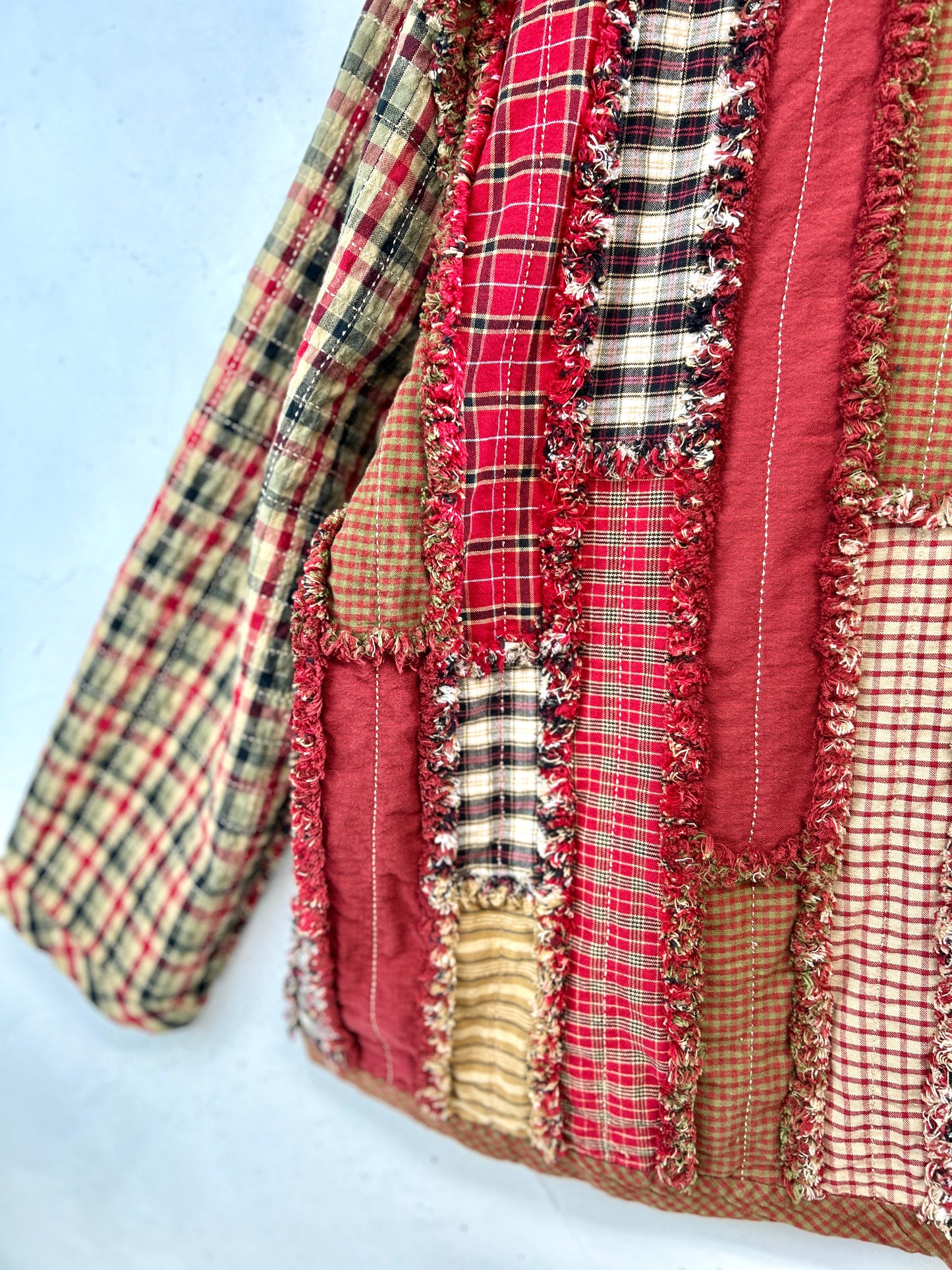 Vintage Patchwork Quilt Jacket  [L31073]