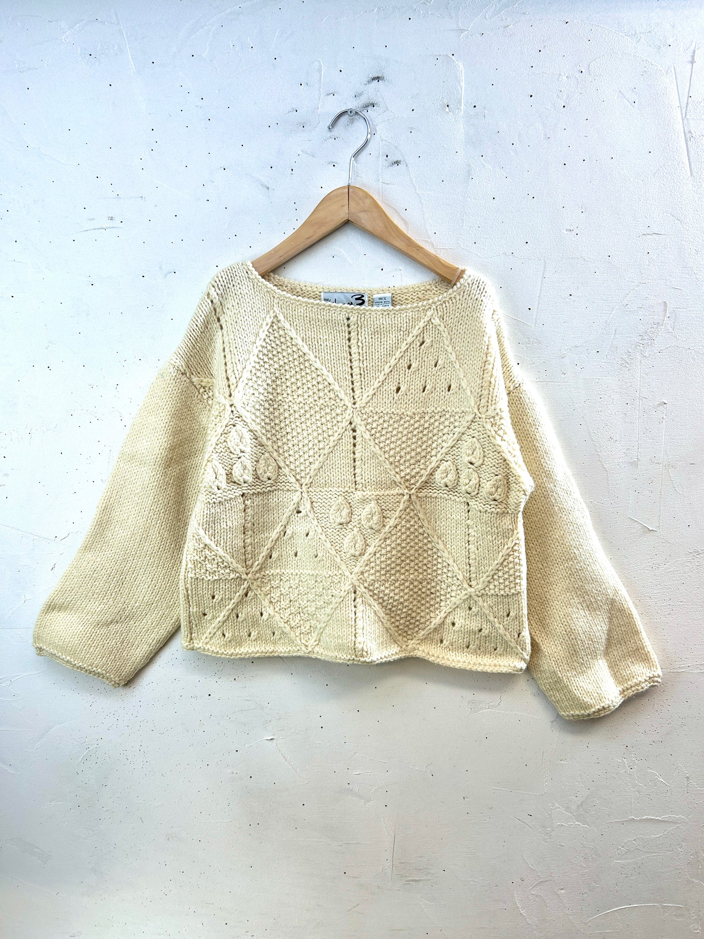 Vintage Wool hand Knit [I30334]