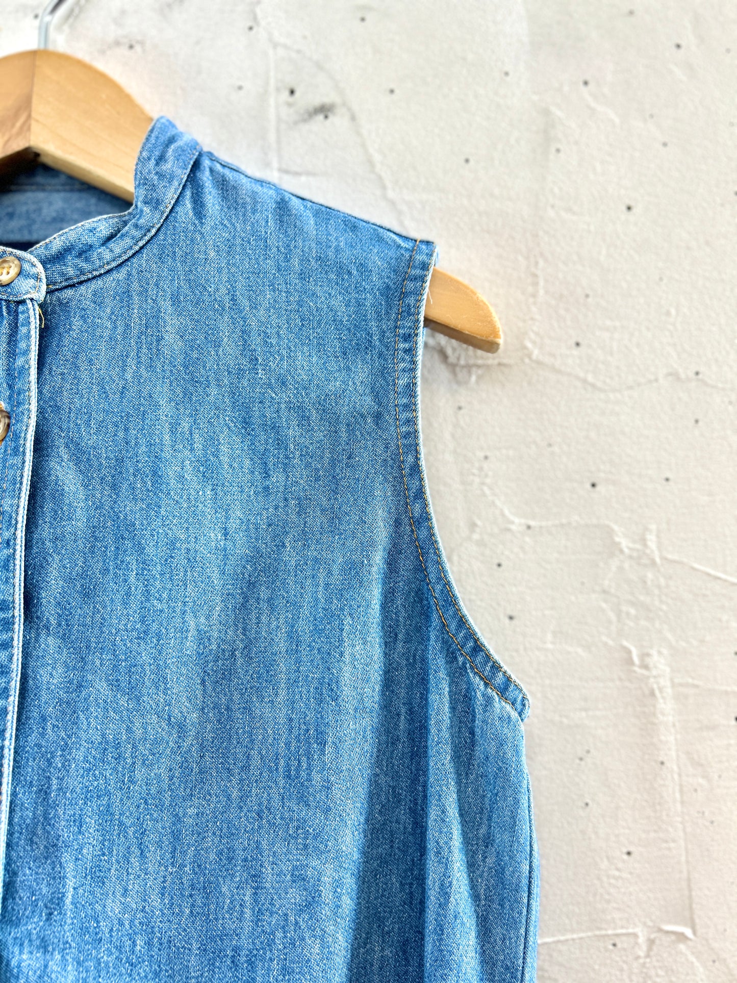 Vintage Denim Vest MADE IN USA [J30475]