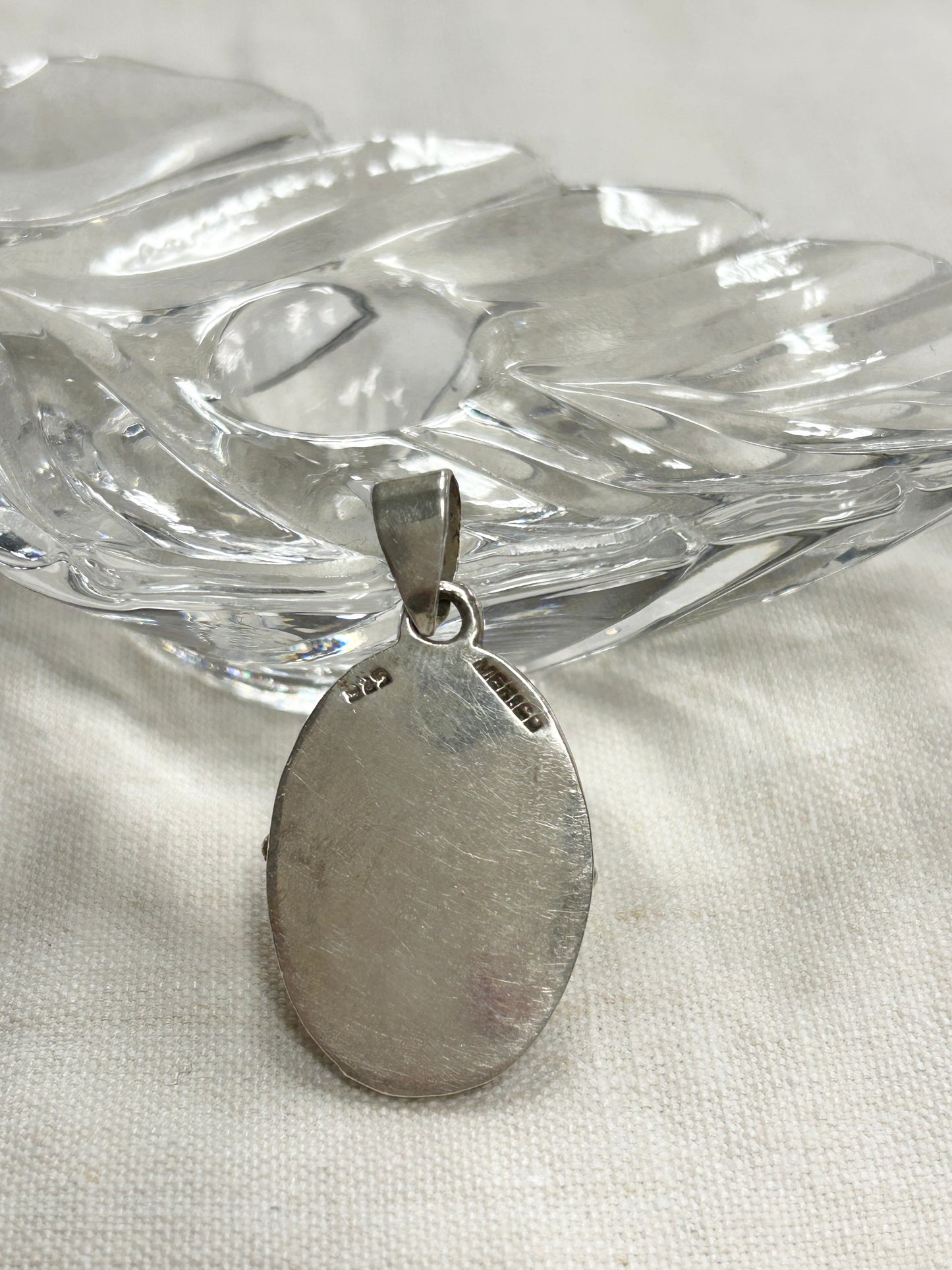 Vintage 925 Silver MEXICO Pendant Top [I30366]