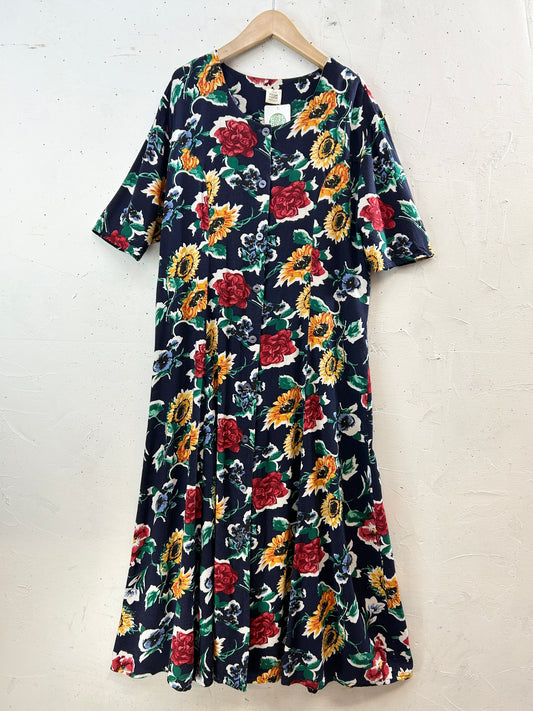 Vintage Flower Dress [H30805]