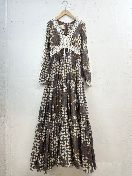 ’70s Vintage Dress でかタグ〜GUNNE SAX〜[E32310]