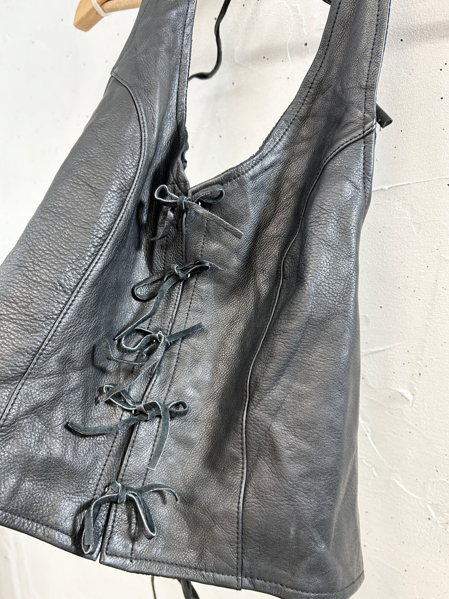 Vintage Leather Bustier [L31026]