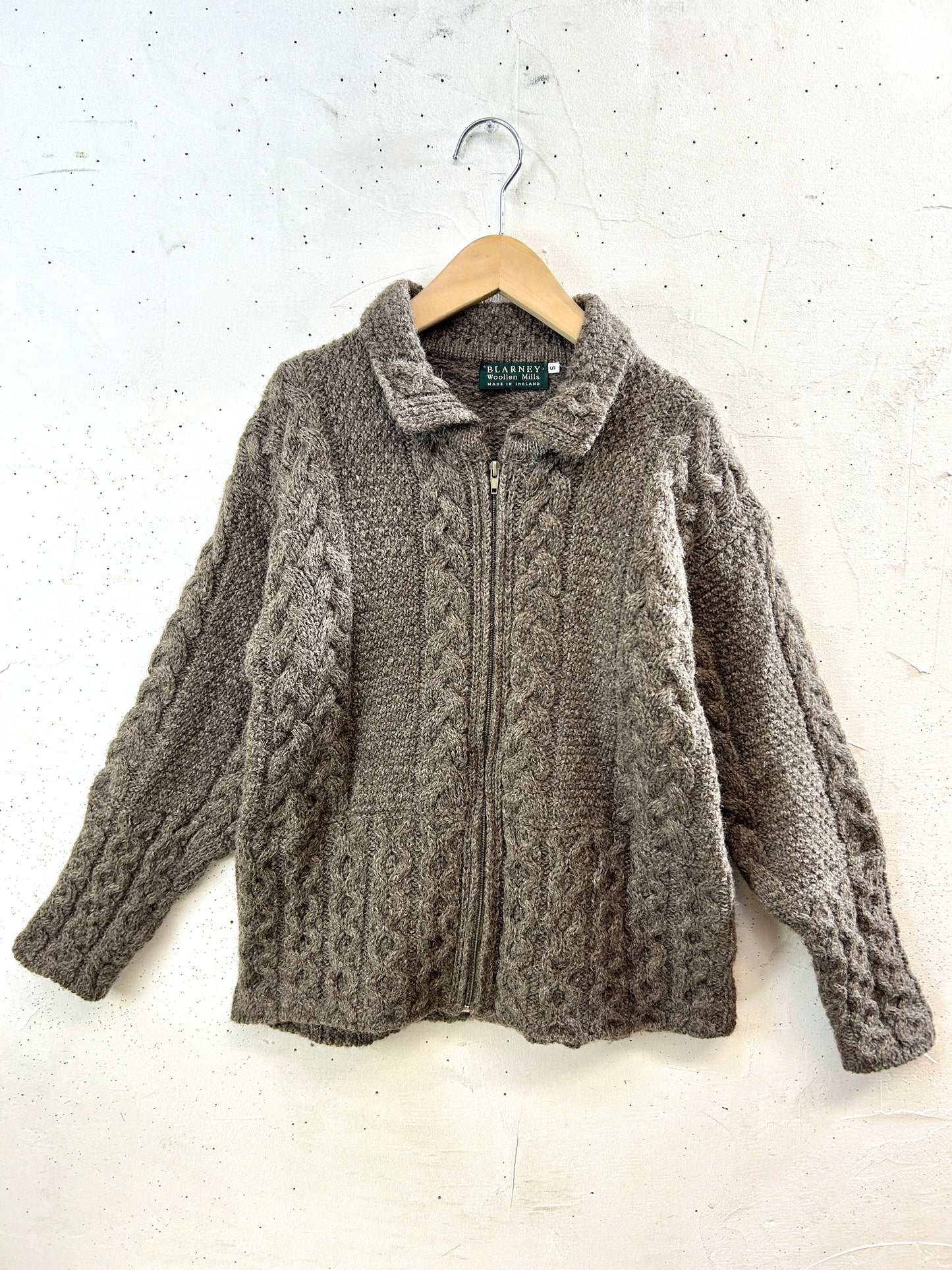 Vintage Knit Cardigan MADE IN IRELAND [K30885]