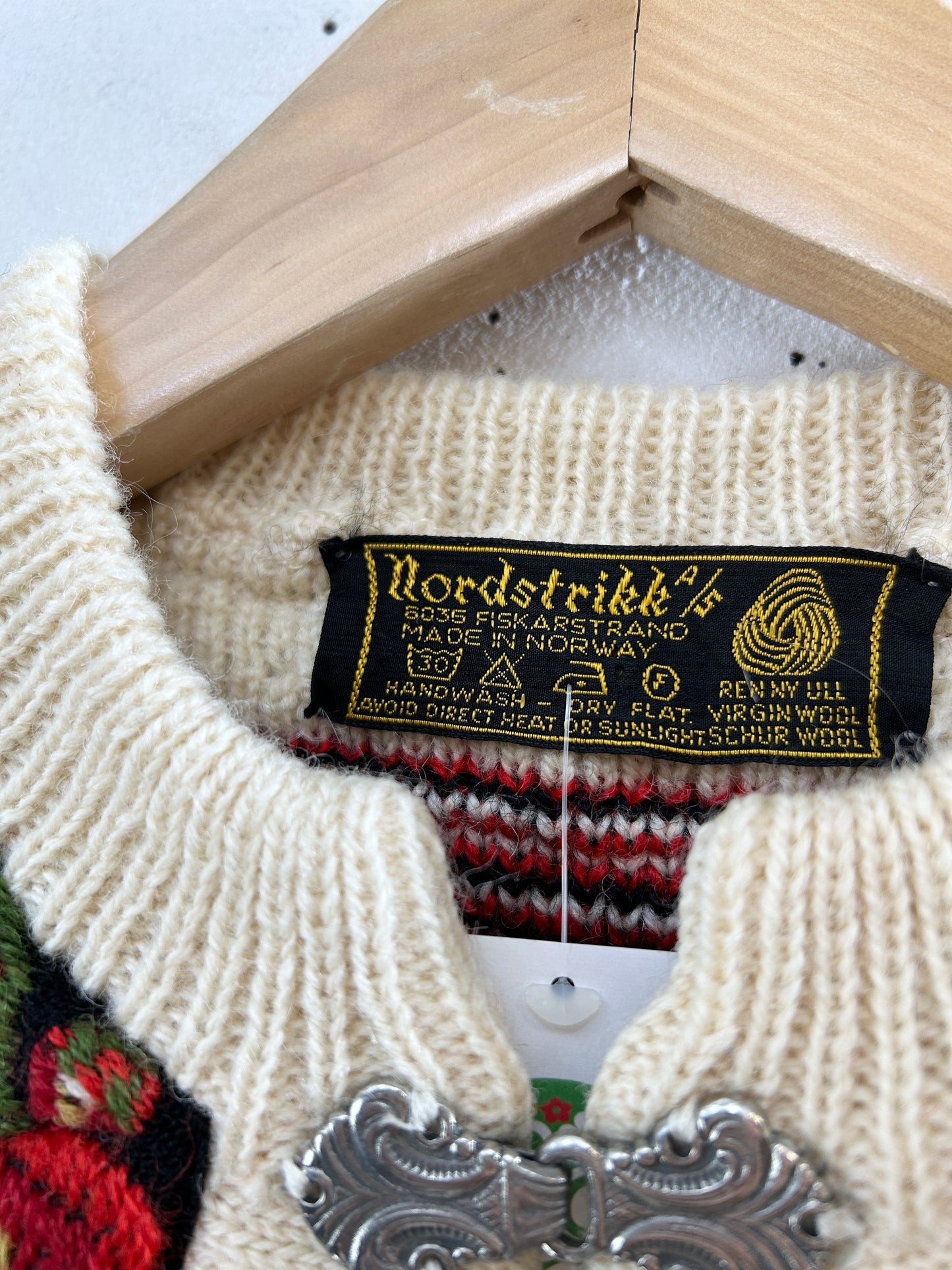 Vintage Nordic Knit Cardigan  MADE IN NORWAY [J30492]
