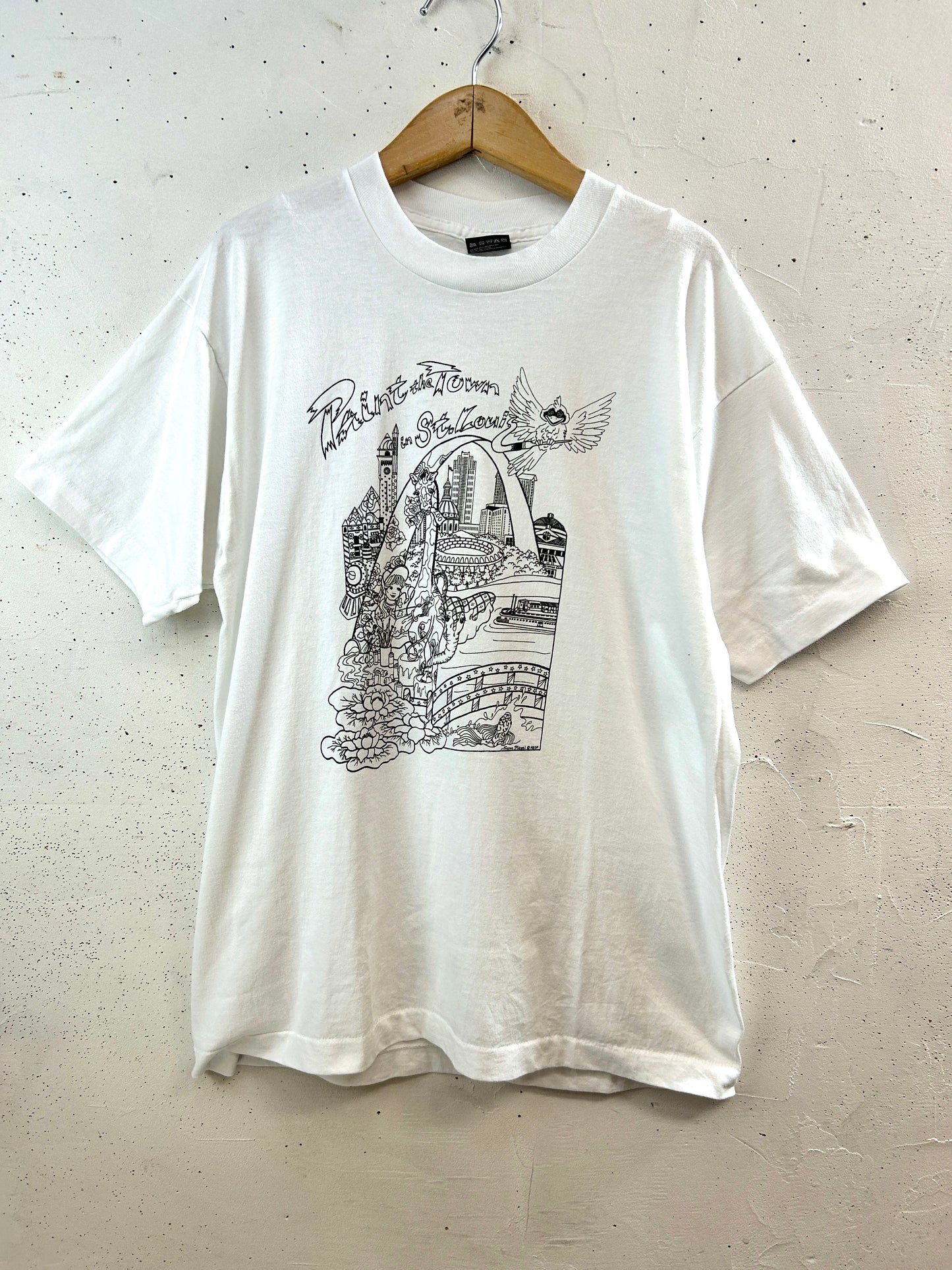 '90s Vintage T-Shirt MADE IN USA  [F32864]