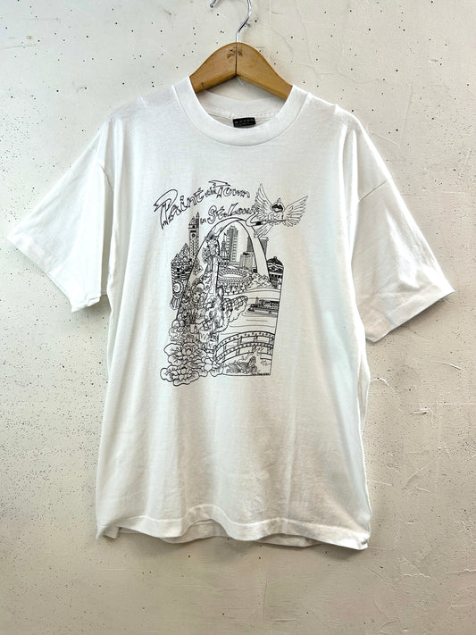 '90s Vintage T-Shirt MADE IN USA  [F32864]