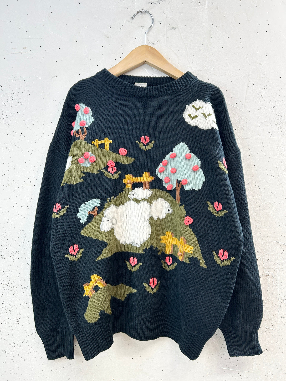 Vintage Knit Sweater[J34120]