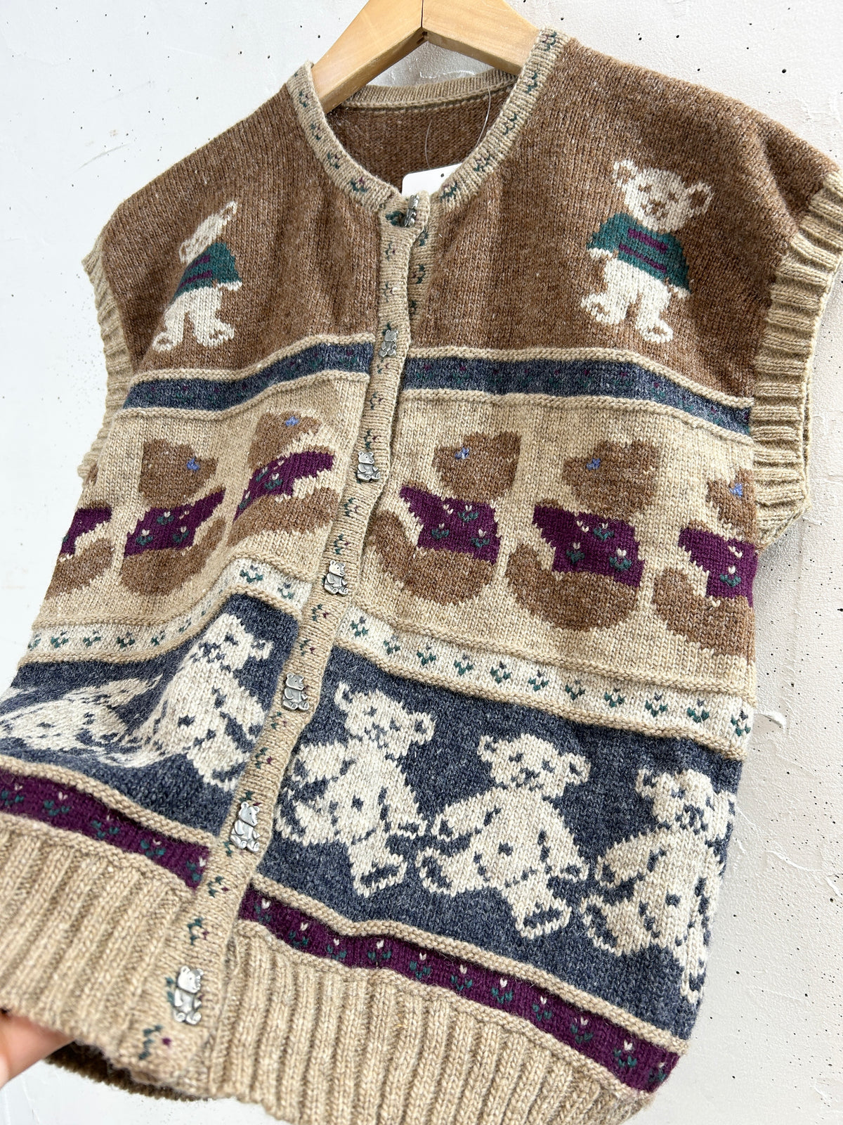 Vintage Knit Vest [J34331]