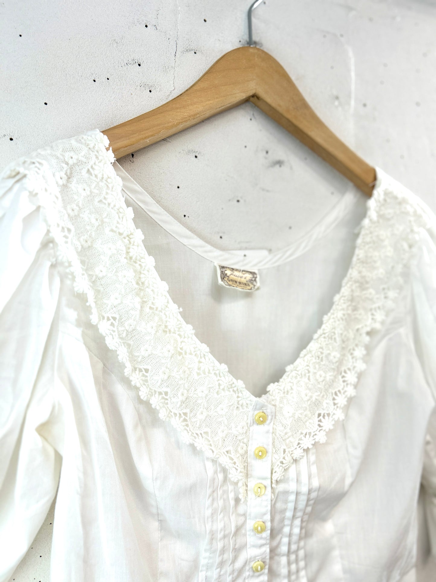 '70sVintage White Blouse 〜GUNNIES〜 [A31323]