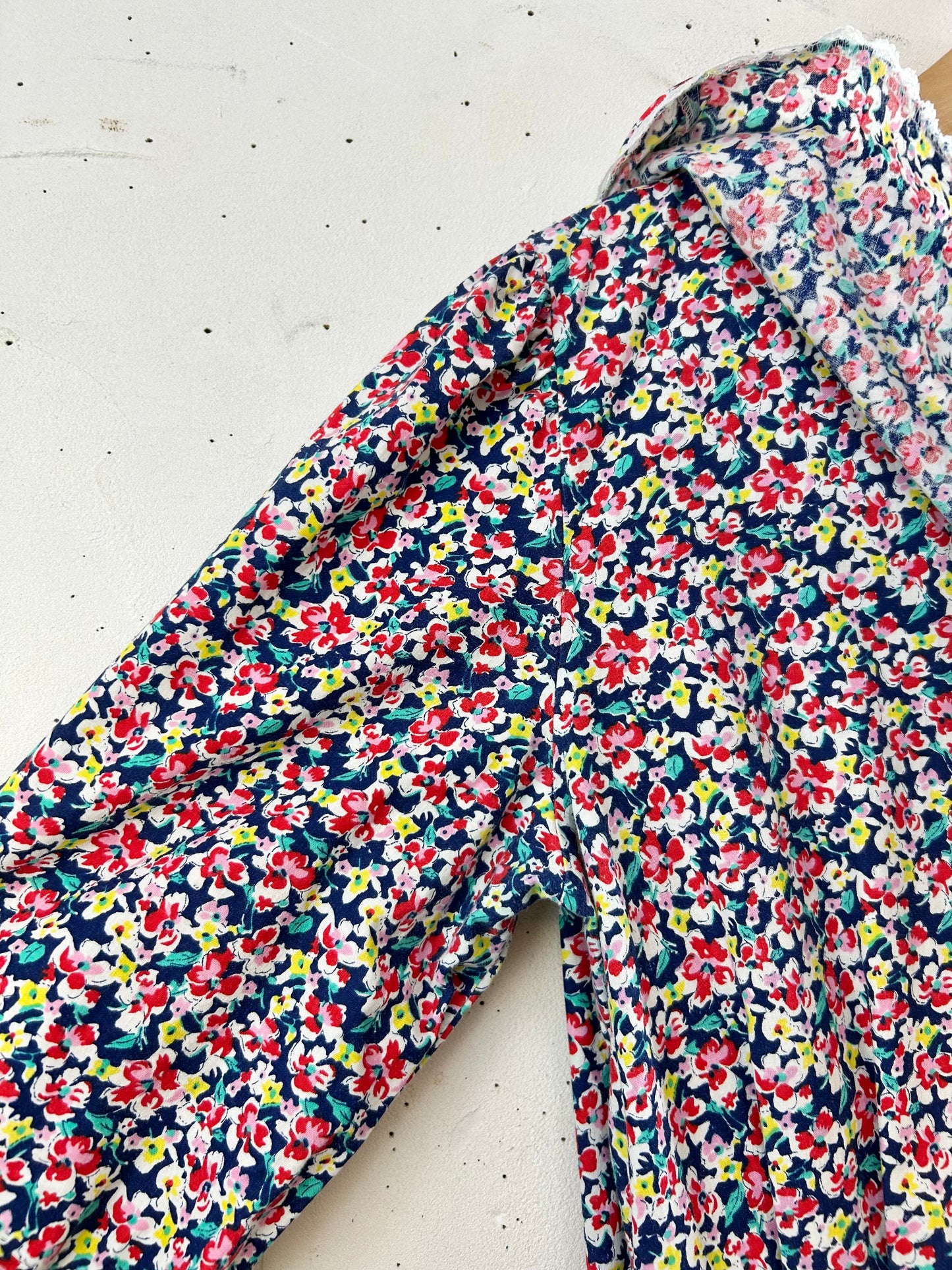 '80s Big Collar  Dress MADE IN USA [G30813]