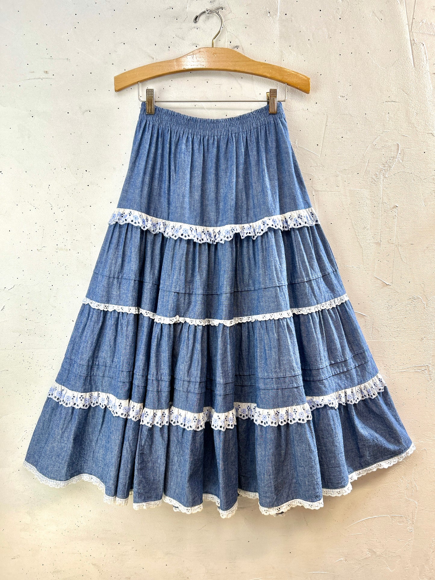 Vintage Chambray Skirt [I30242]