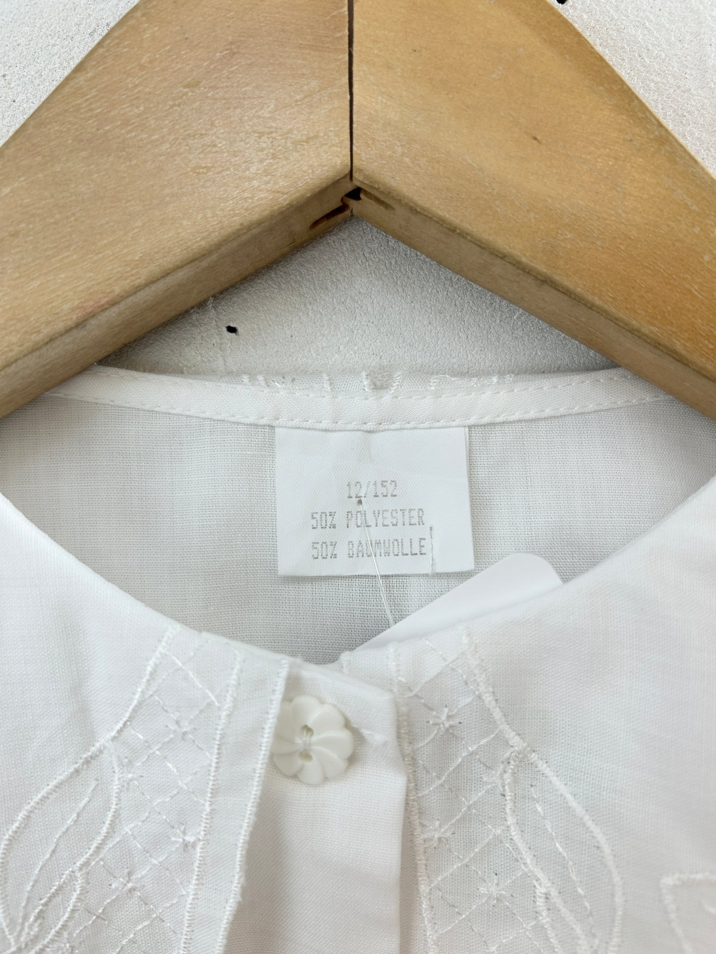 Vintage White Blouse [H30785]