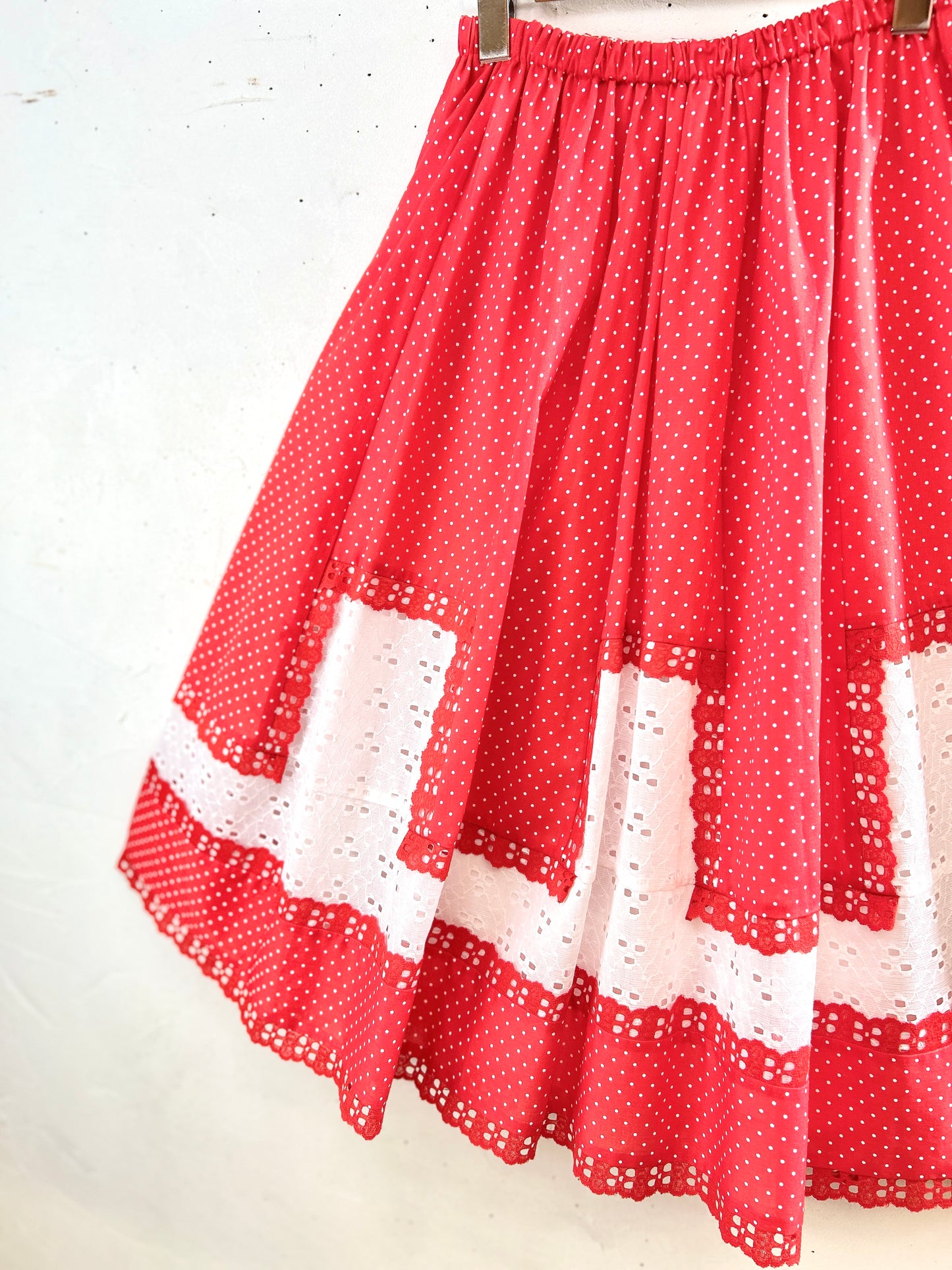 ’70s Patchwork Skirt 〜carefree fashions〜 [H30865]