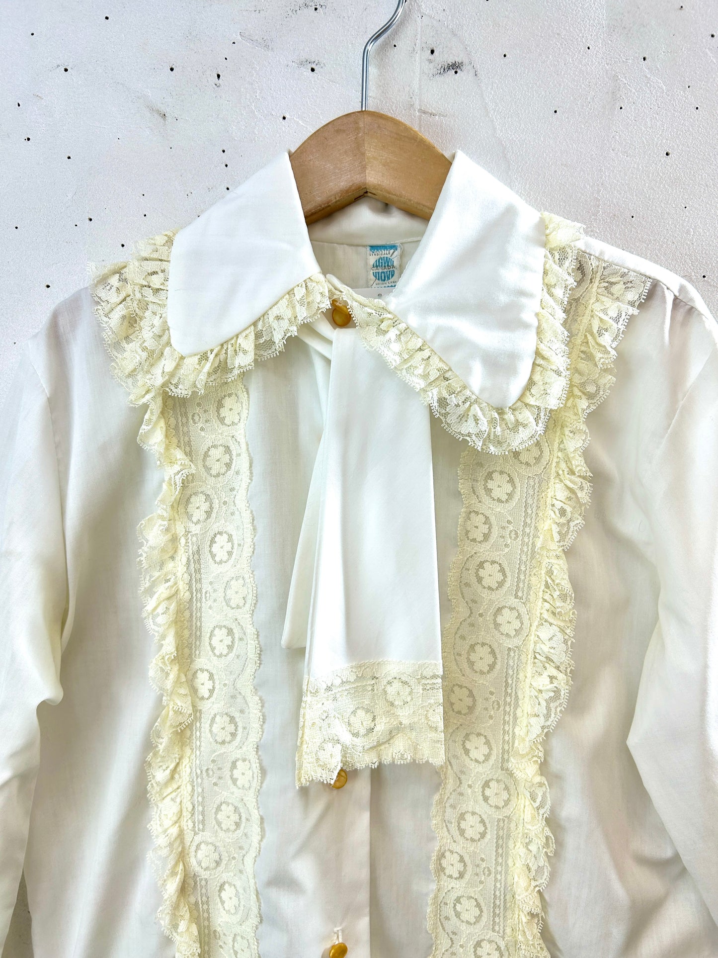 Vintage White Lace Blouse [I30323]