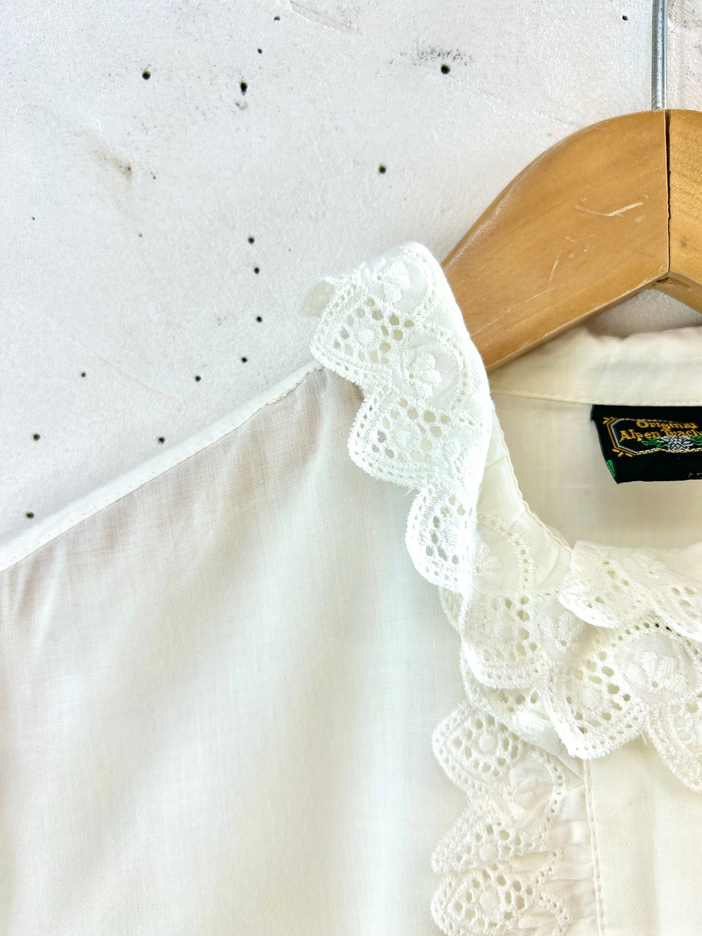 Vintage White Frill  Blouse [H30965]